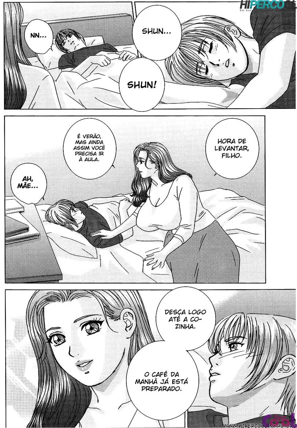 Mãe peituda: os desejos proibidos de Shun em Hentai HQ Brasileiro