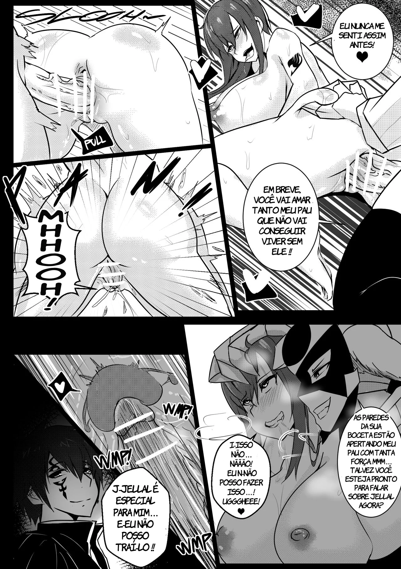 Fairy Tail Hentai: Erza Estrupada Por Uma Futanari Safada em HQ Brasileiro!