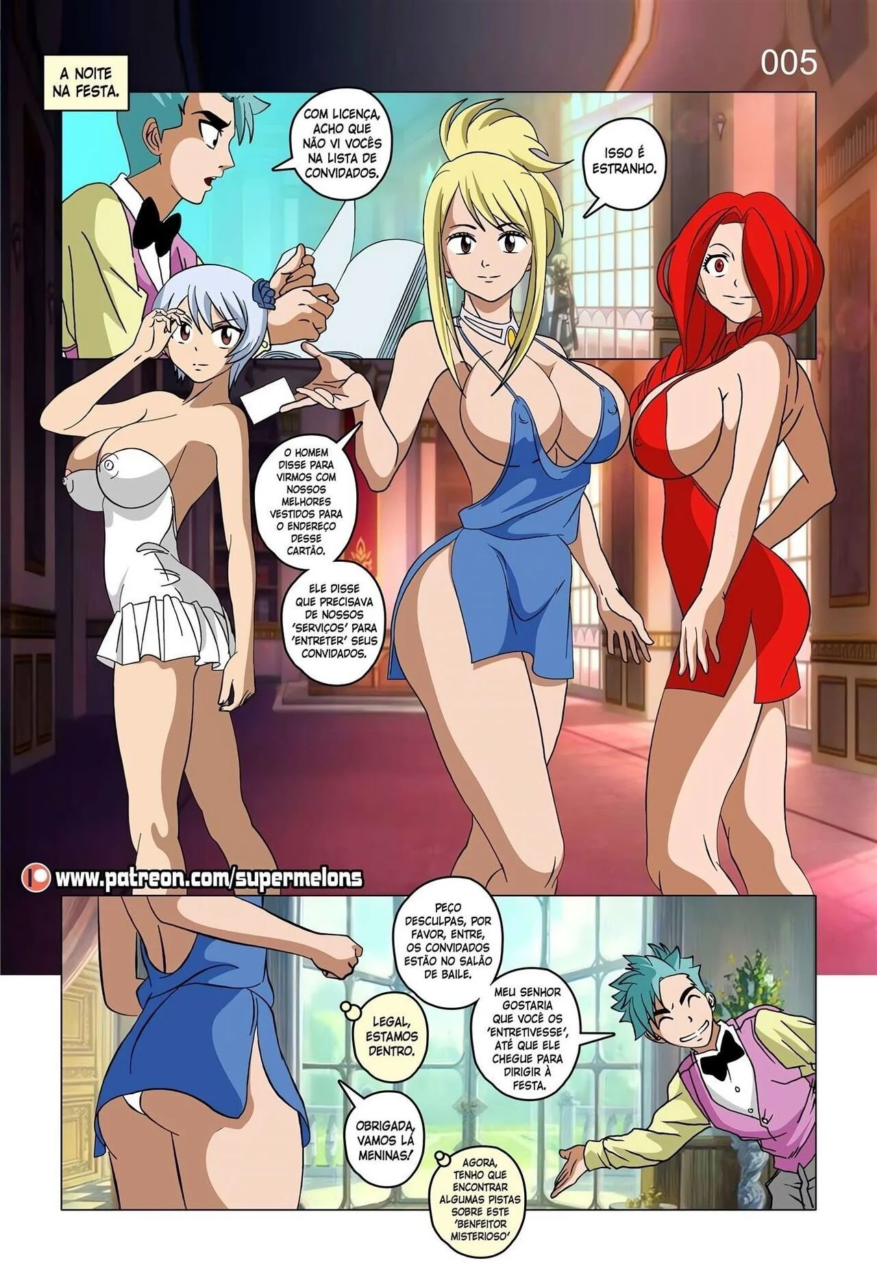 Fairy Tail: A Repórter Piranha e a Rola do Chefe – Hentai HQ Brasileiro
