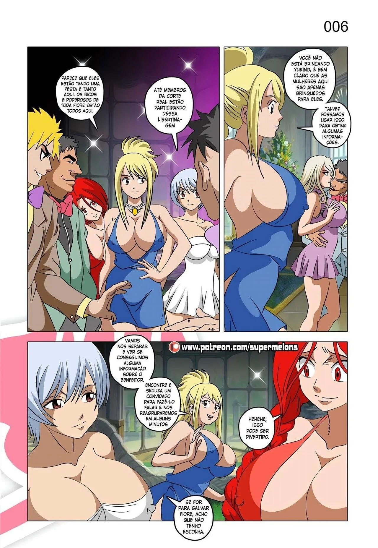 Fairy Tail: A Repórter Piranha e a Rola do Chefe – Hentai HQ Brasileiro