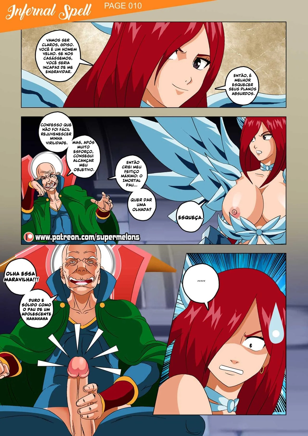 Fairy Tail Porno: Feitiço Infernal – Quadrinho Erótico com Muita Sacanagem em HQ Brasileiro
