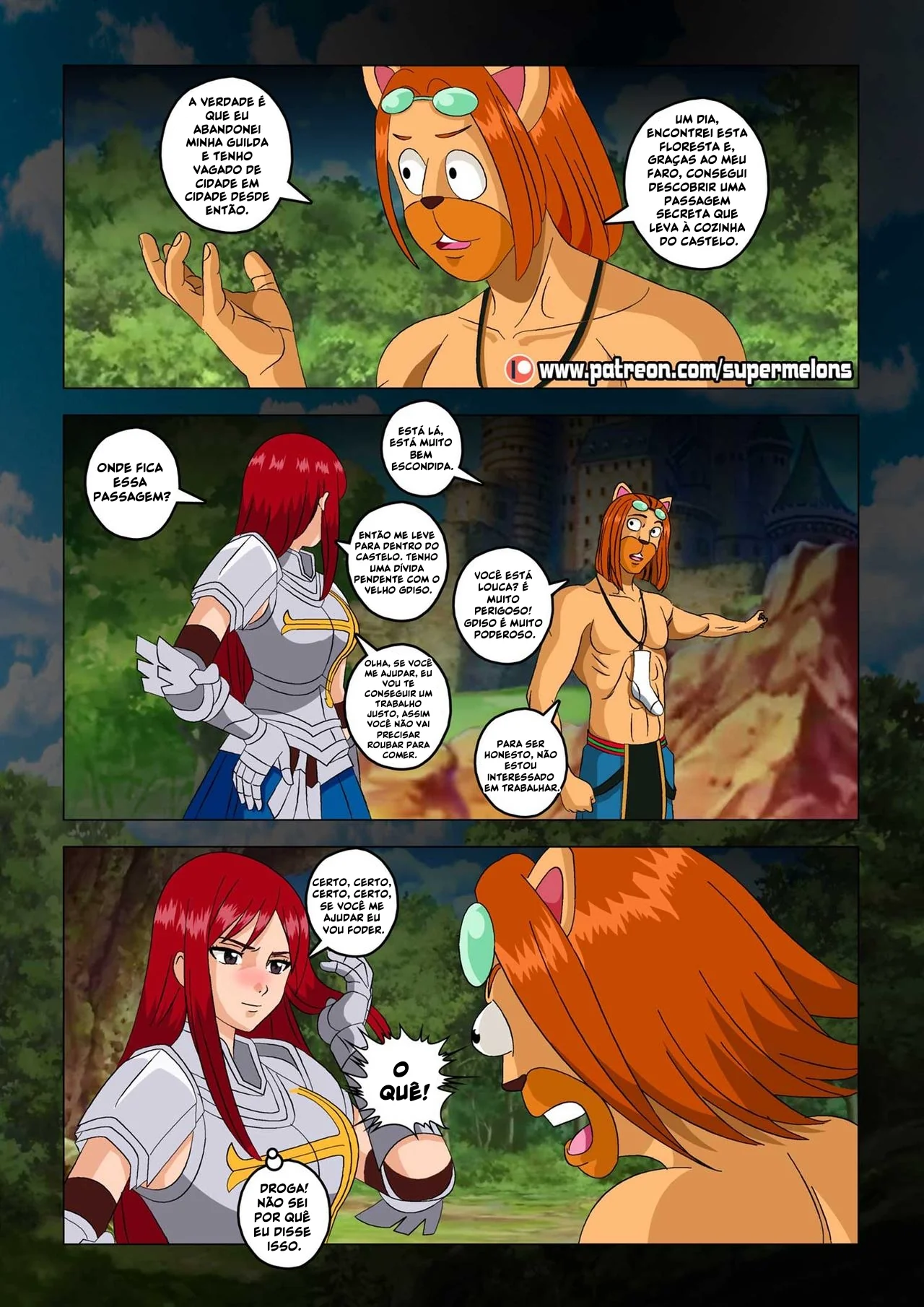 Fairy Tail Porno: Feitiço Infernal – Quadrinho Erótico com Muita Sacanagem em HQ Brasileiro