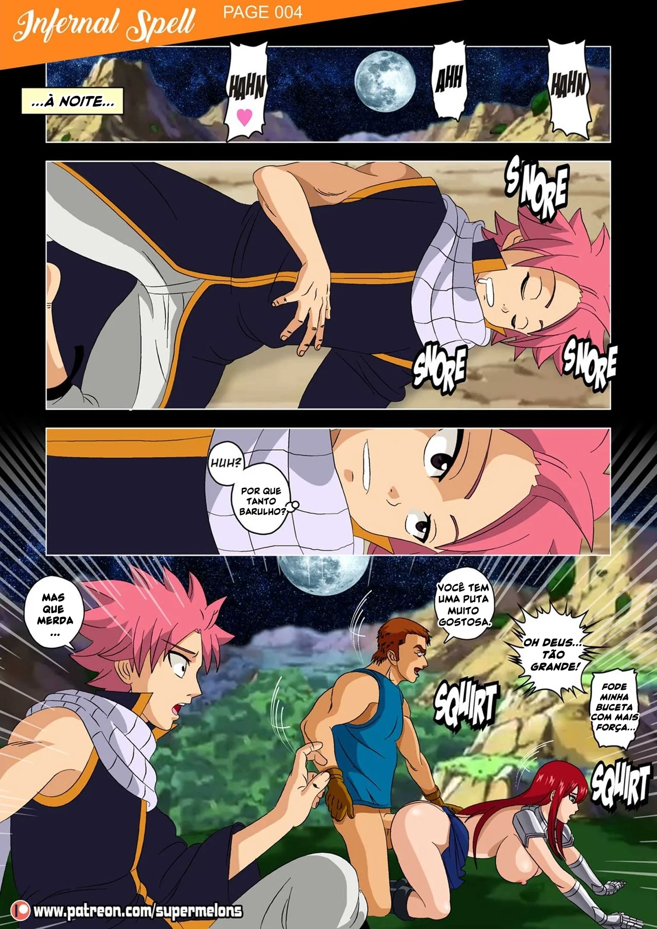 Fairy Tail Porno: Feitiço Infernal – Quadrinho Erótico com Muita Sacanagem em HQ Brasileiro