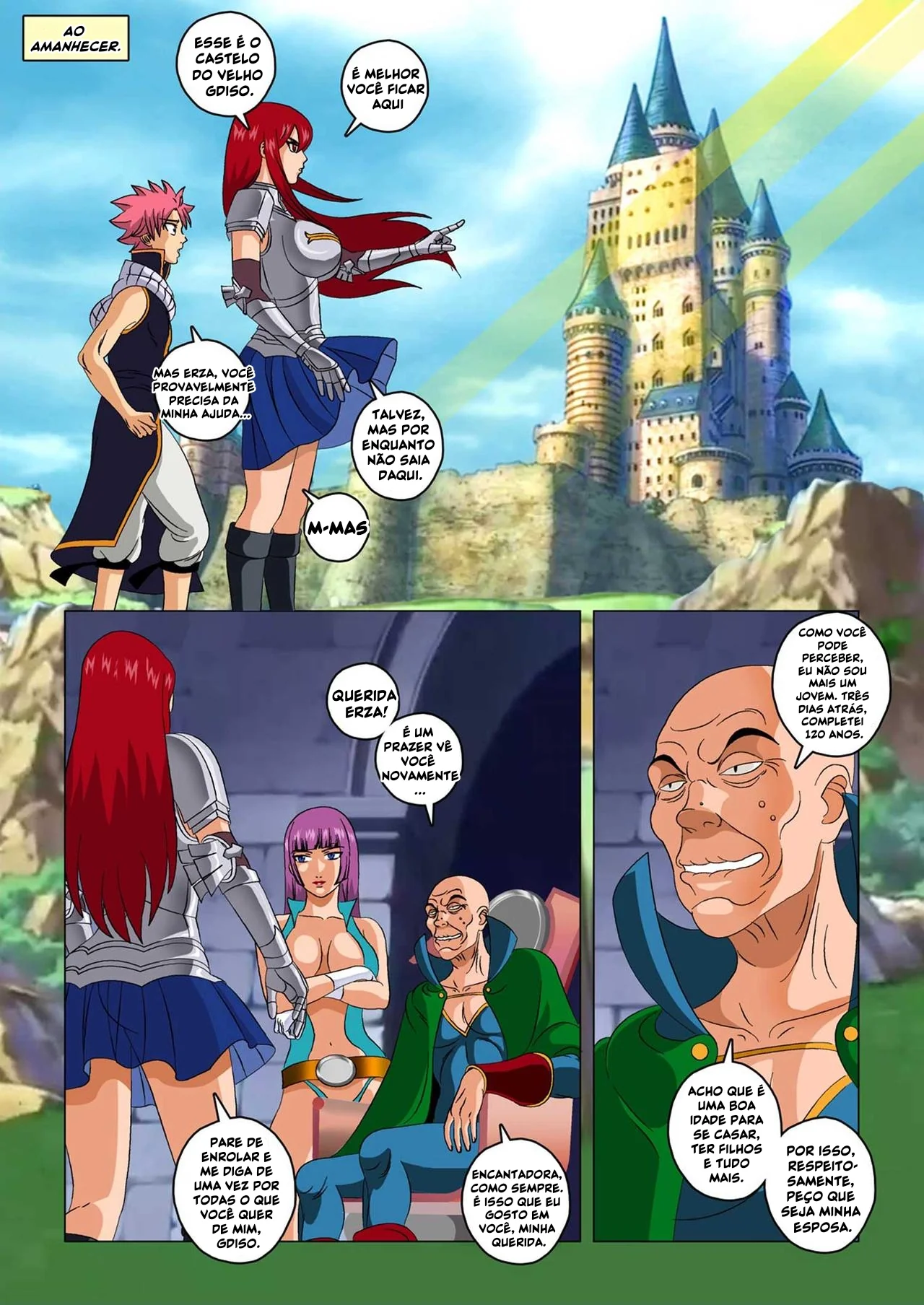 Fairy Tail Porno: Feitiço Infernal – Quadrinho Erótico com Muita Sacanagem em HQ Brasileiro
