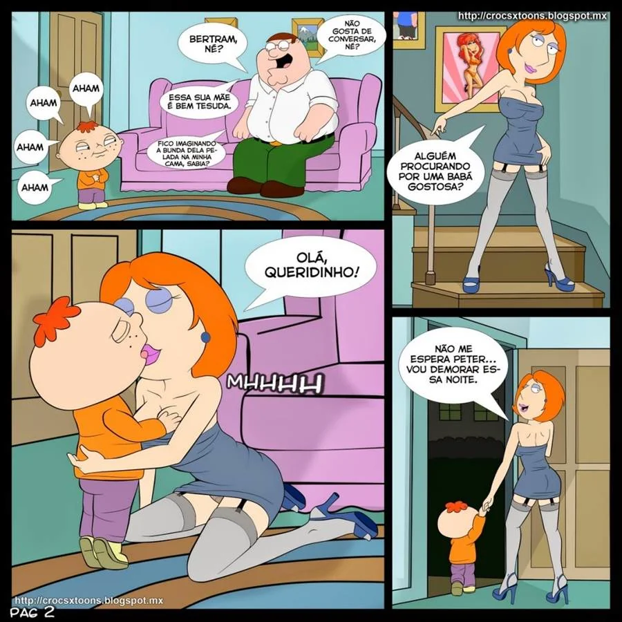 Family Guy Porno: Milf Safada Adora Leite de Novinho – Buceta Melada no Pauzão do Jovem