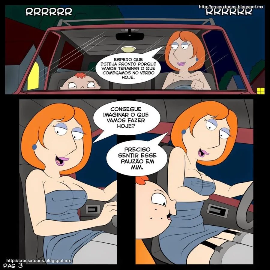 Family Guy Porno: Milf Safada Adora Leite de Novinho – Buceta Melada no Pauzão do Jovem