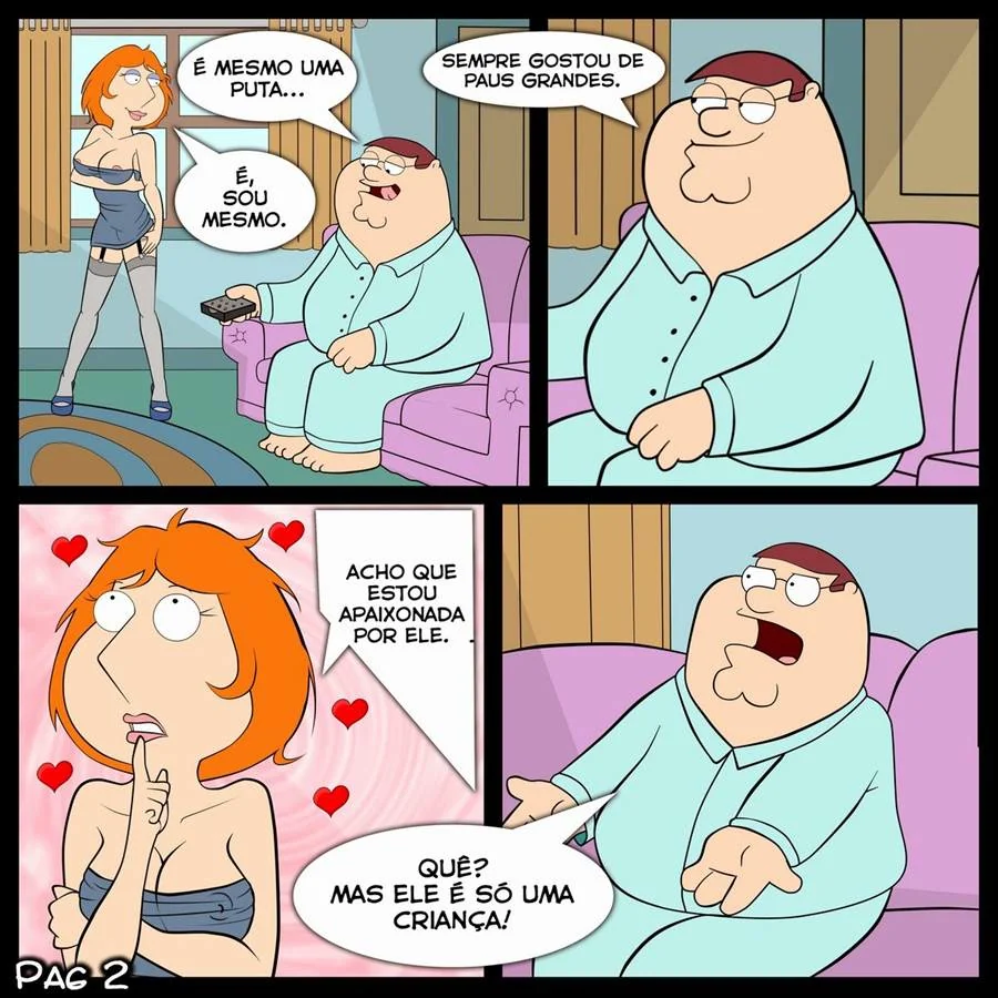 Family Guy Heanti – Milf Safada e o Garoto de Pau Gigante: Uma Surra de Prazer – Brincadeira de Gente Grande VL.3