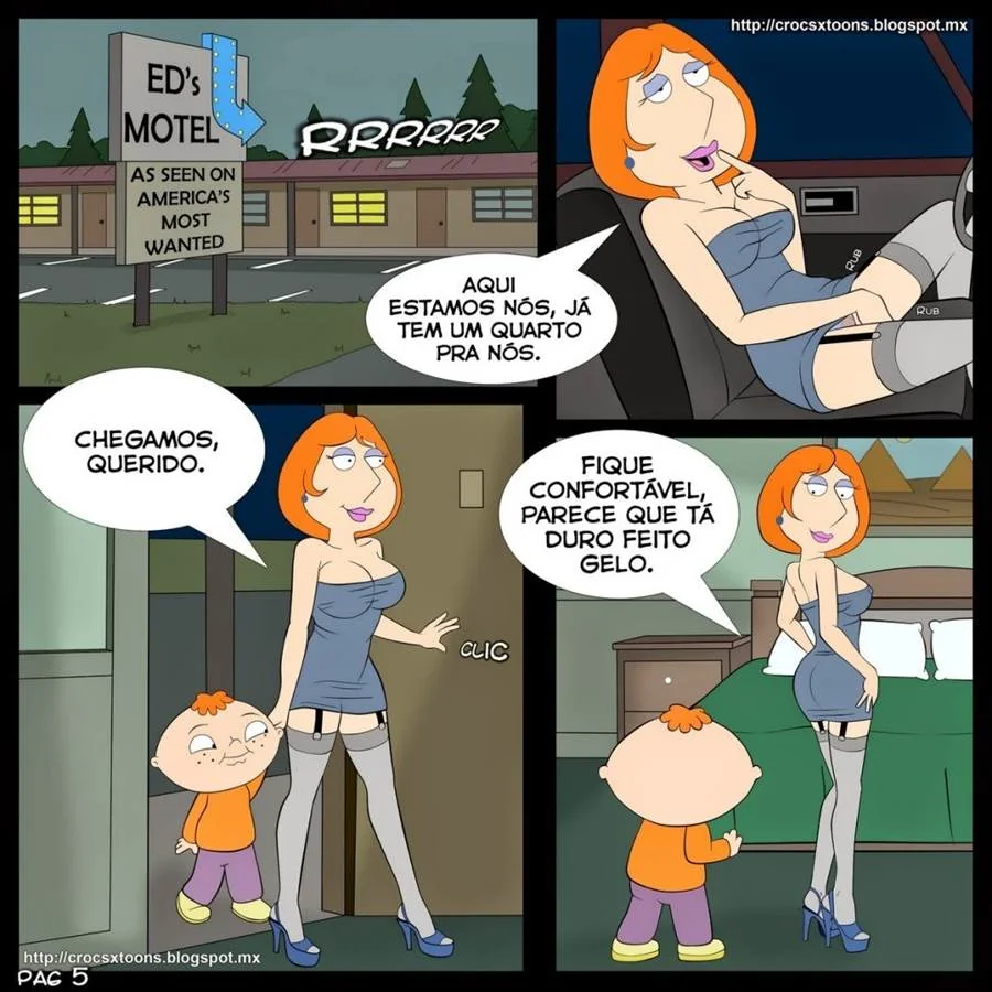 Family Guy Porno: Milf Safada Adora Leite de Novinho – Buceta Melada no Pauzão do Jovem