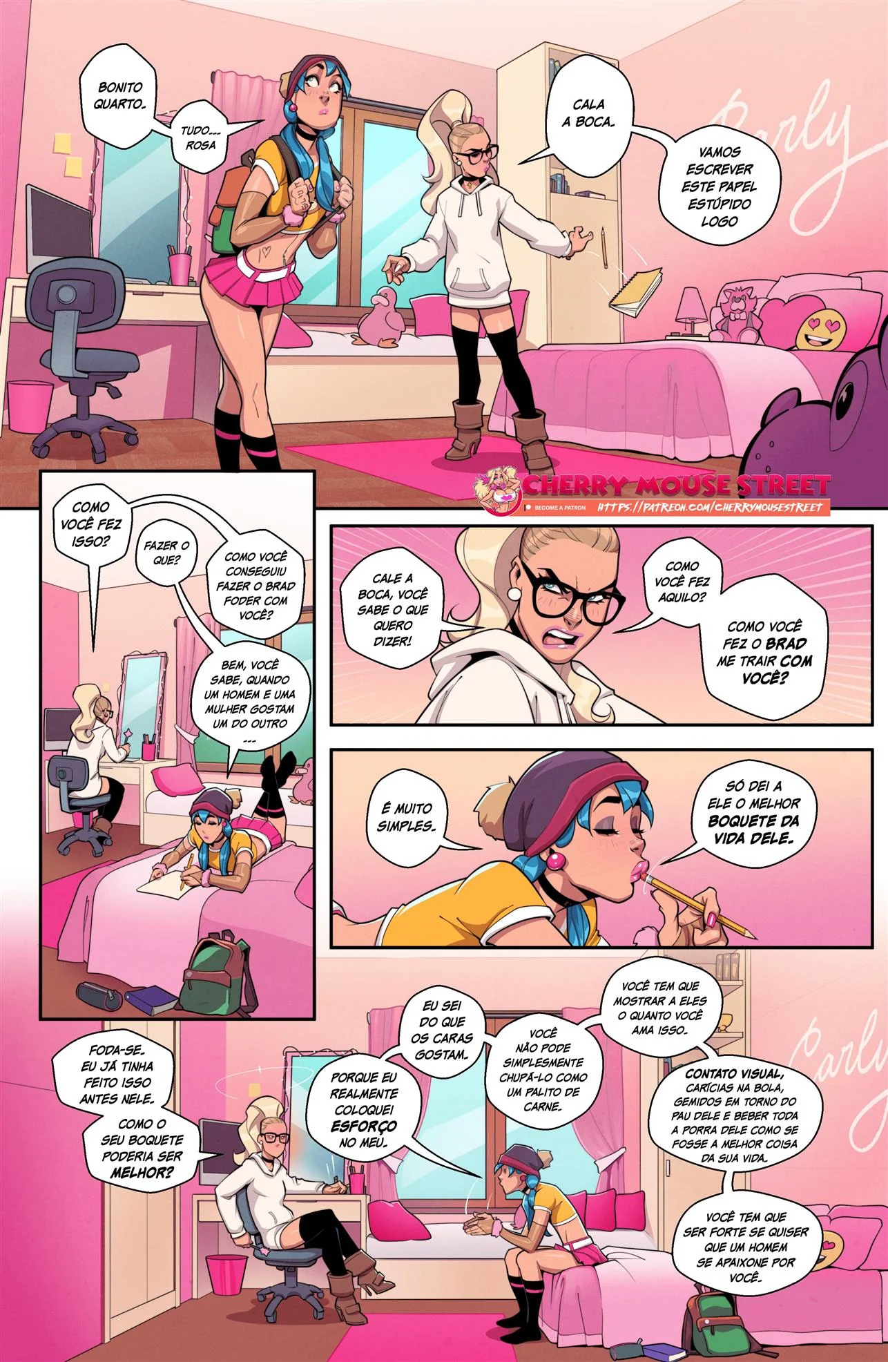A Vingança da Trap Fanny: Piranha Dando o Troco nas Patricinhas – Hentai HQ Brasileiro