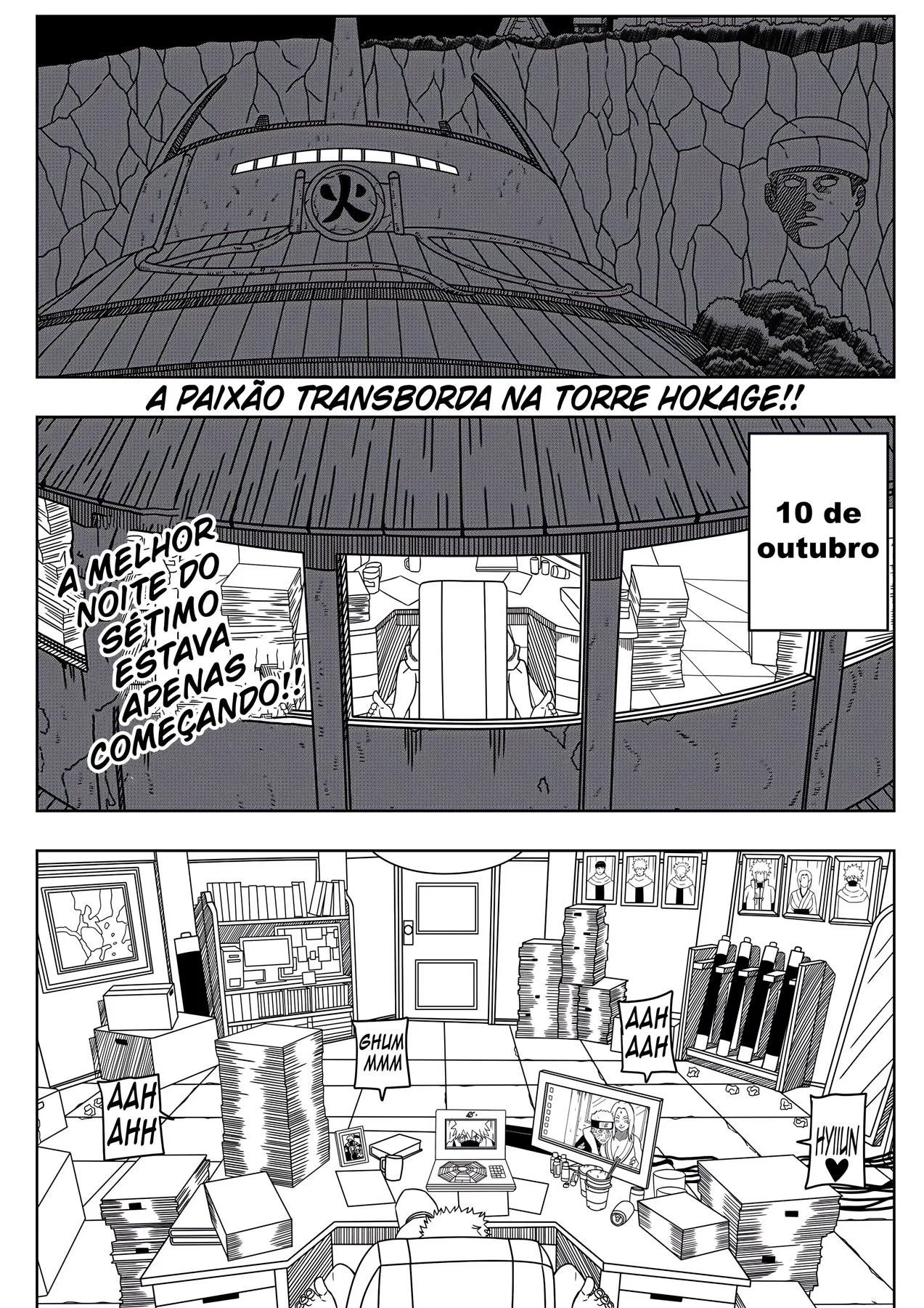 Naruto e Ino: Putaria no Escritório do Hokage – Hentai HQ Brasileiro