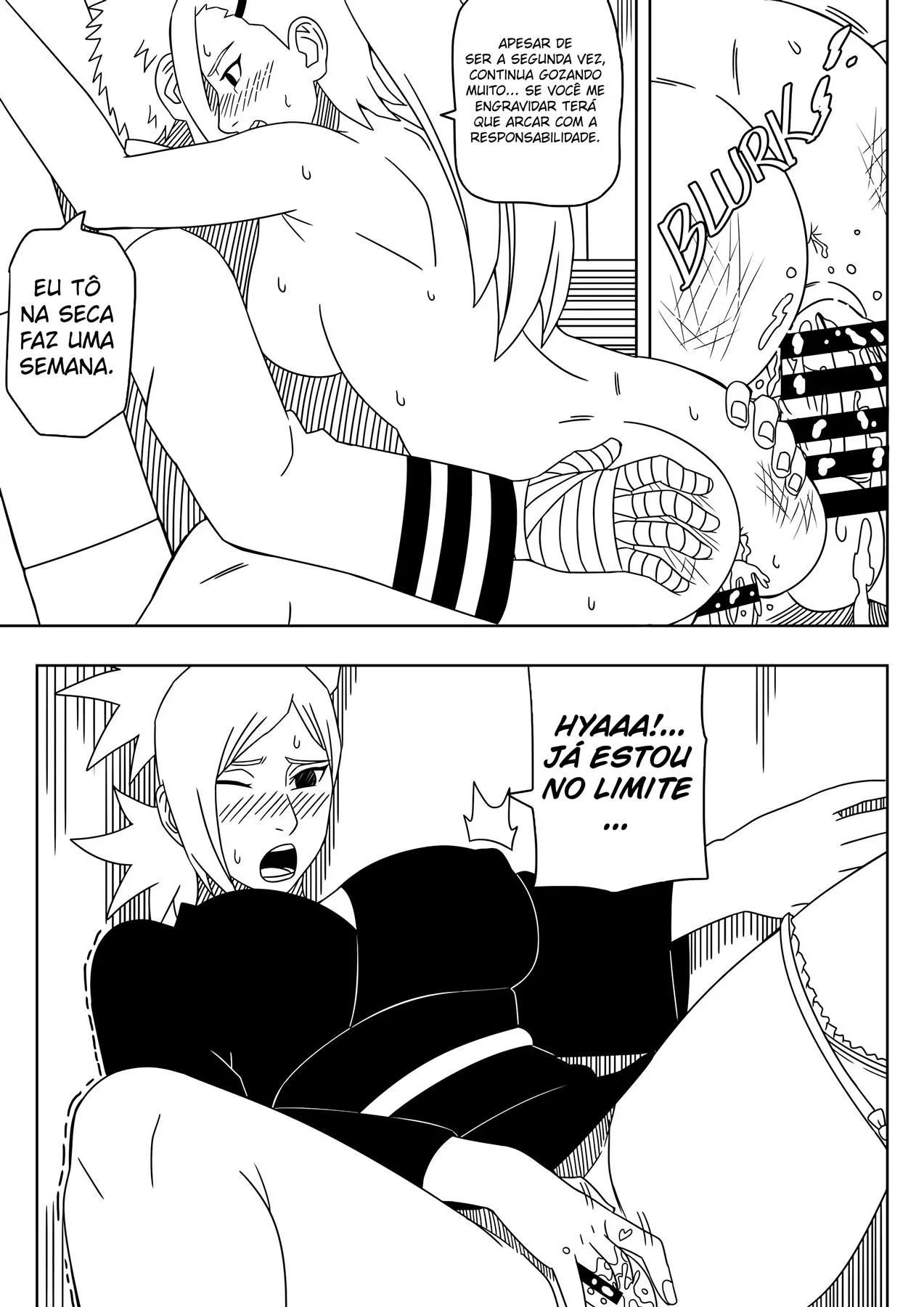 Naruto e Ino: Putaria no Escritório do Hokage – Hentai HQ Brasileiro