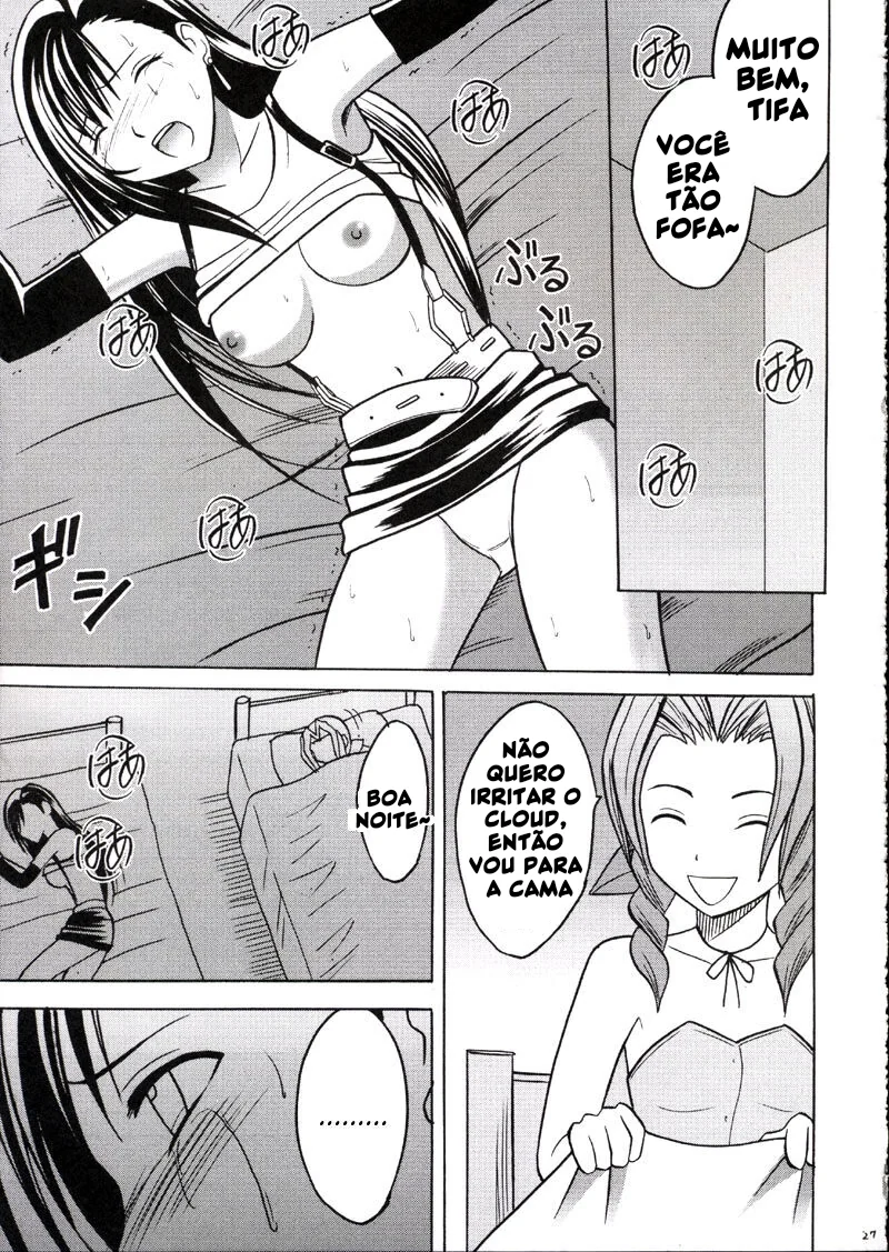 Final Fantasy VII Hentai: Orgia de Tifa e Aerith no Hotel – Um Conto de Luxúria e Prazer em HQ Brasileiro