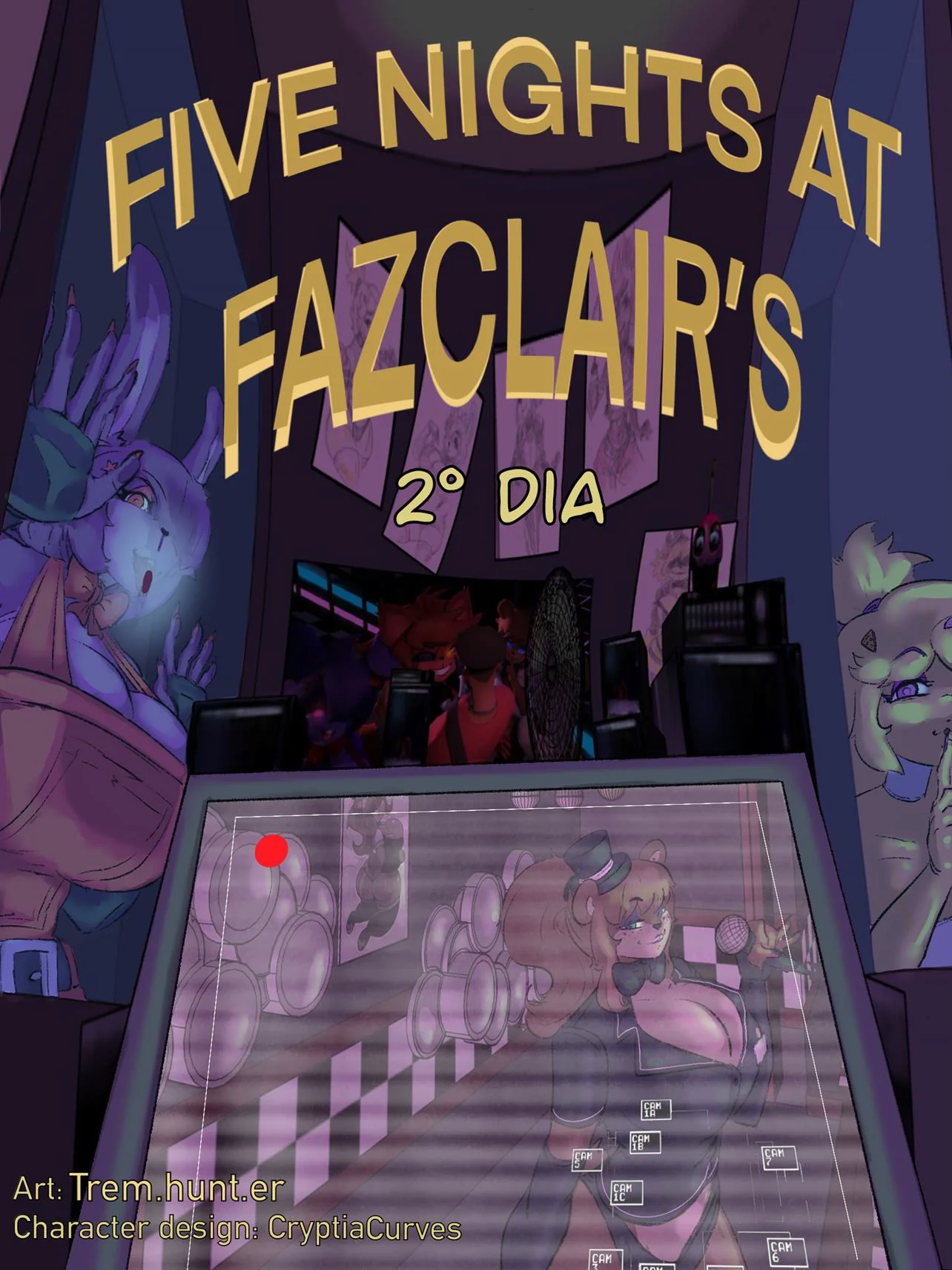 Five Night A Segurança da Buceta: Parte 2 – Mais um Segurança Enrrabando as Piranhas do Loca
