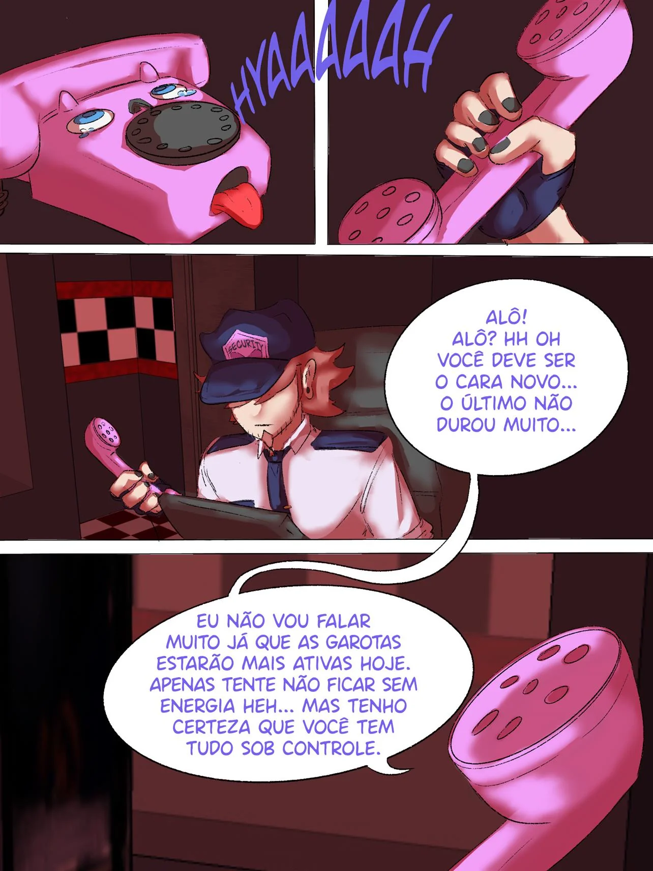Five Night A Segurança da Buceta: Parte 2 – Mais um Segurança Enrrabando as Piranhas do Loca