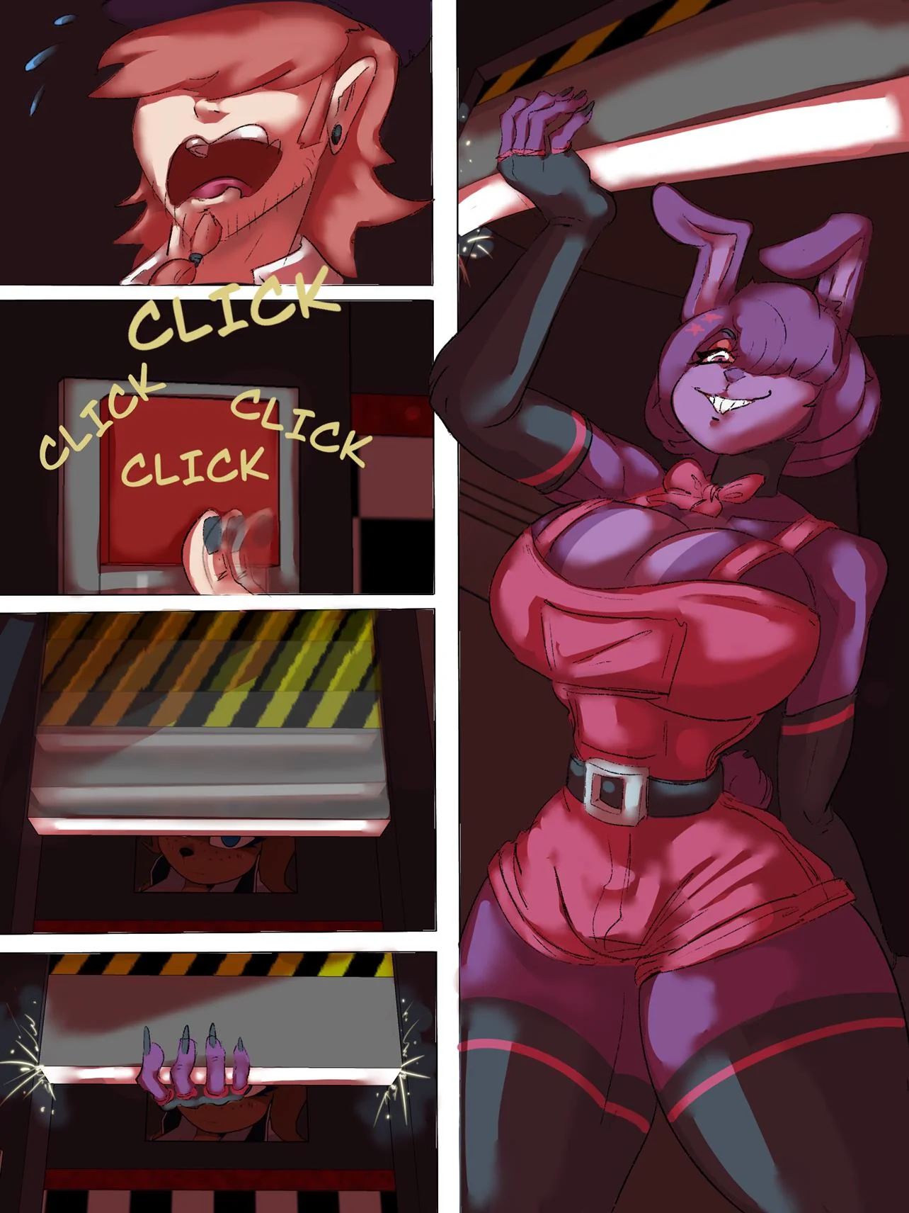 Five Night A Segurança da Buceta: Parte 2 – Mais um Segurança Enrrabando as Piranhas do Loca
