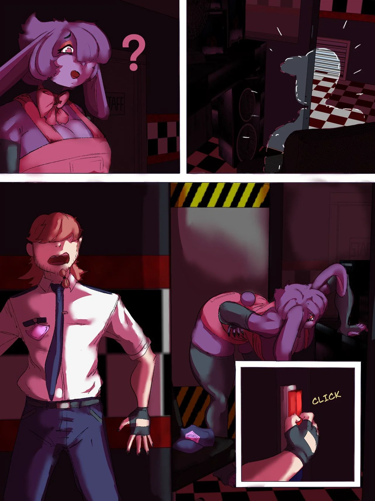 Five Night A Segurança da Buceta: Parte 2 – Mais um Segurança Enrrabando as Piranhas do Loca