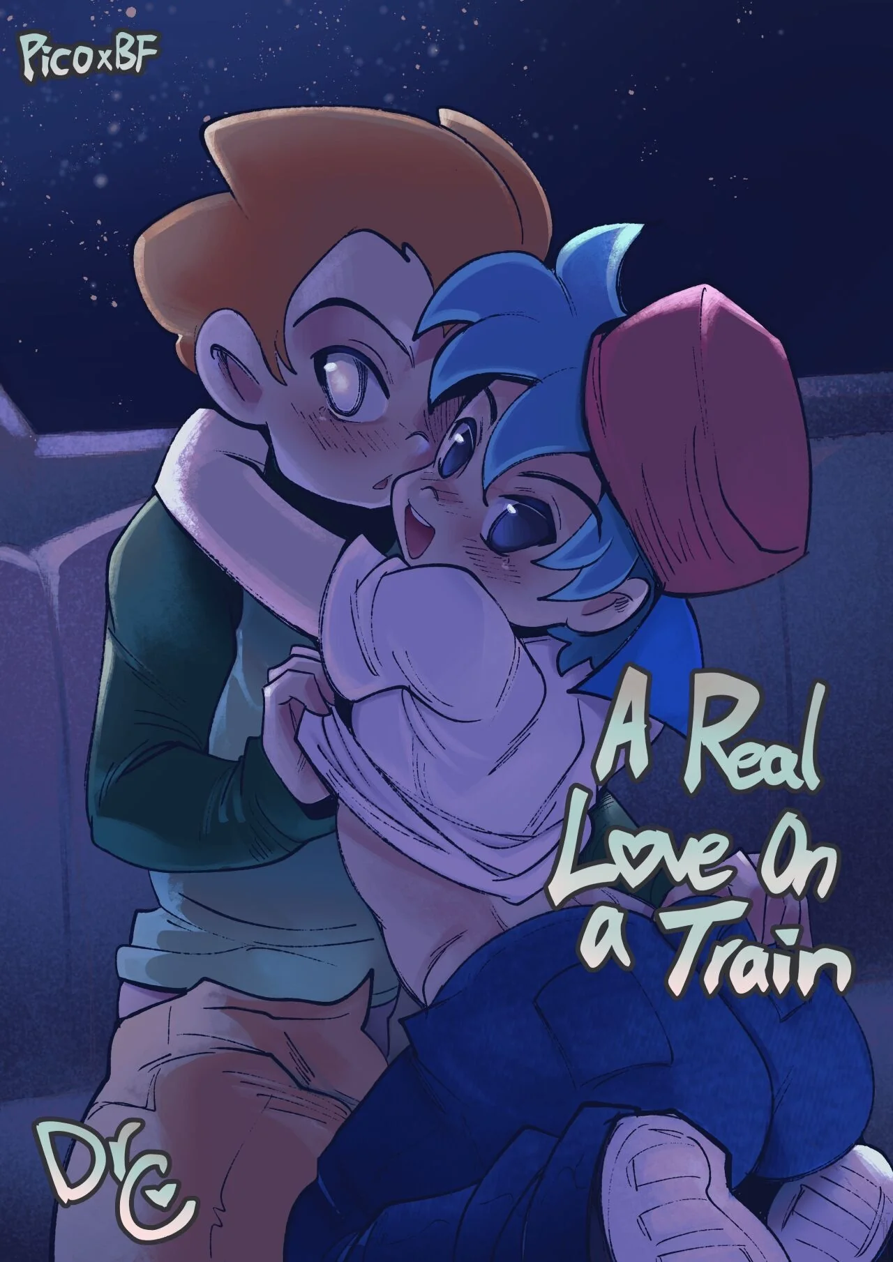[REVISAR POST ⚠️✏️] Friday Night Funkin Hentai: Um Verdadeiro Amor em um trem