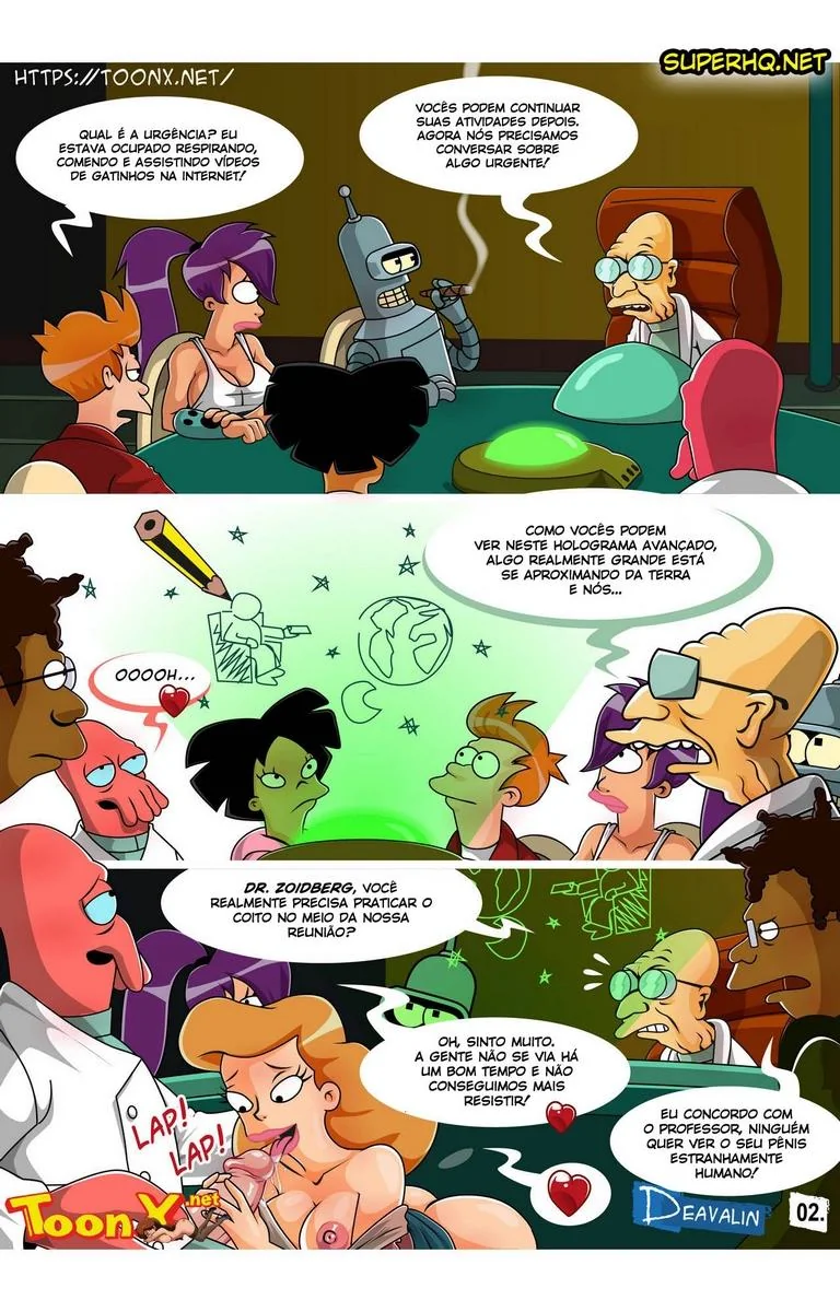 Salvando a Terra com Muito Sexo e Sacanagem em Futurama HQ Brasileiro