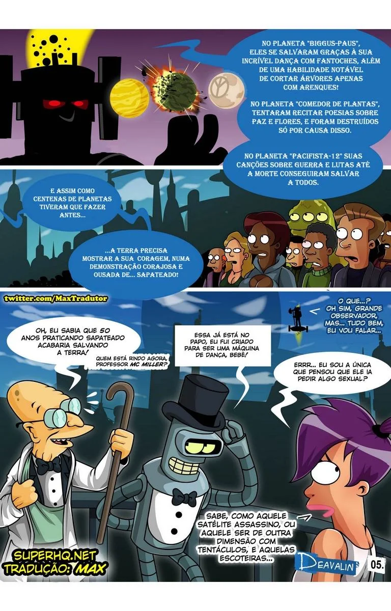 Salvando a Terra com Muito Sexo e Sacanagem em Futurama HQ Brasileiro