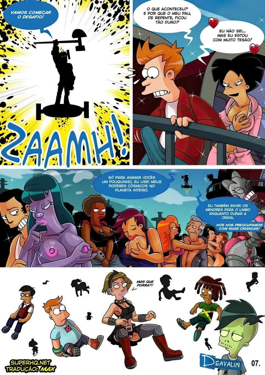 Salvando a Terra com Muito Sexo e Sacanagem em Futurama HQ Brasileiro