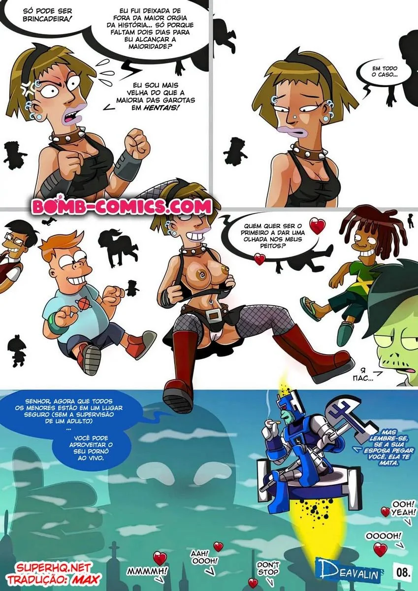 Salvando a Terra com Muito Sexo e Sacanagem em Futurama HQ Brasileiro