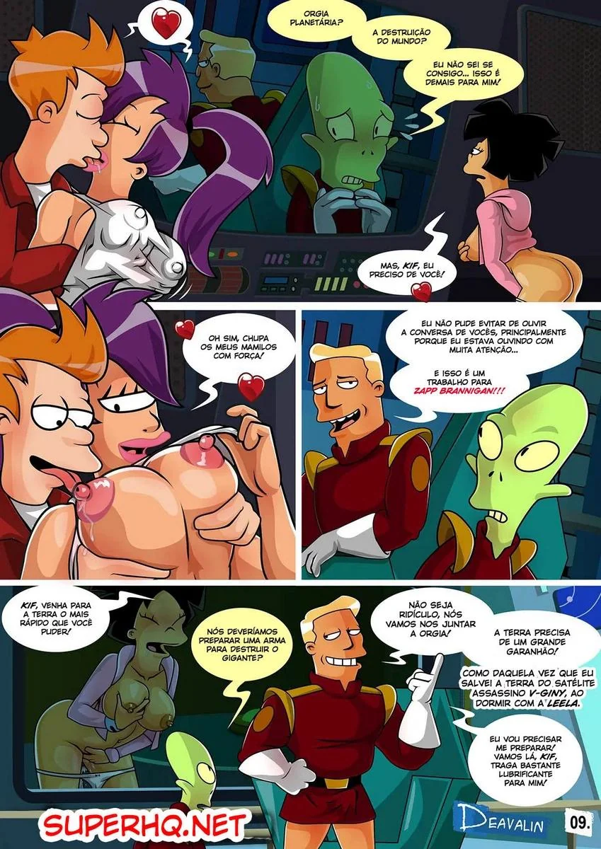Salvando a Terra com Muito Sexo e Sacanagem em Futurama HQ Brasileiro