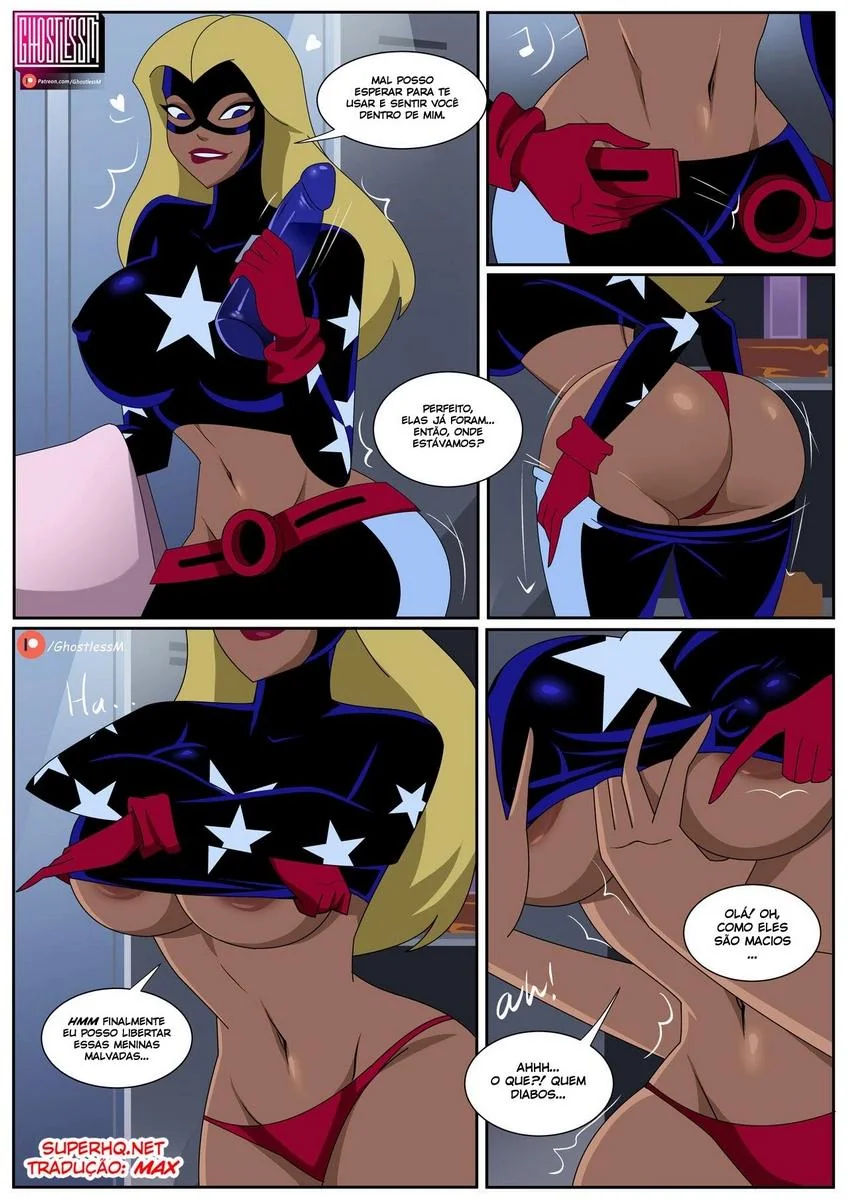 Stargirl e Canário Negro: Uma Aventura de Hentai HQ para Aliviar o Tesão em HQ Brasileiro