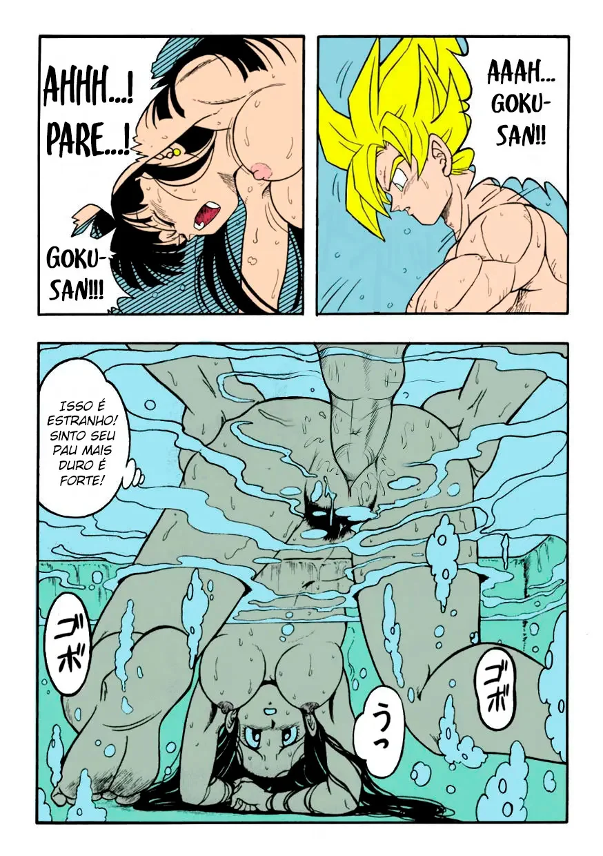 Goku metendo na buceta da esposa antes da batalha – HQ Porno Brasileiro