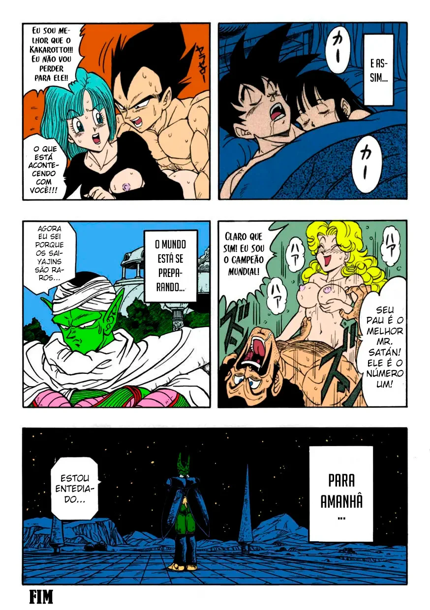 Goku metendo na buceta da esposa antes da batalha – HQ Porno Brasileiro