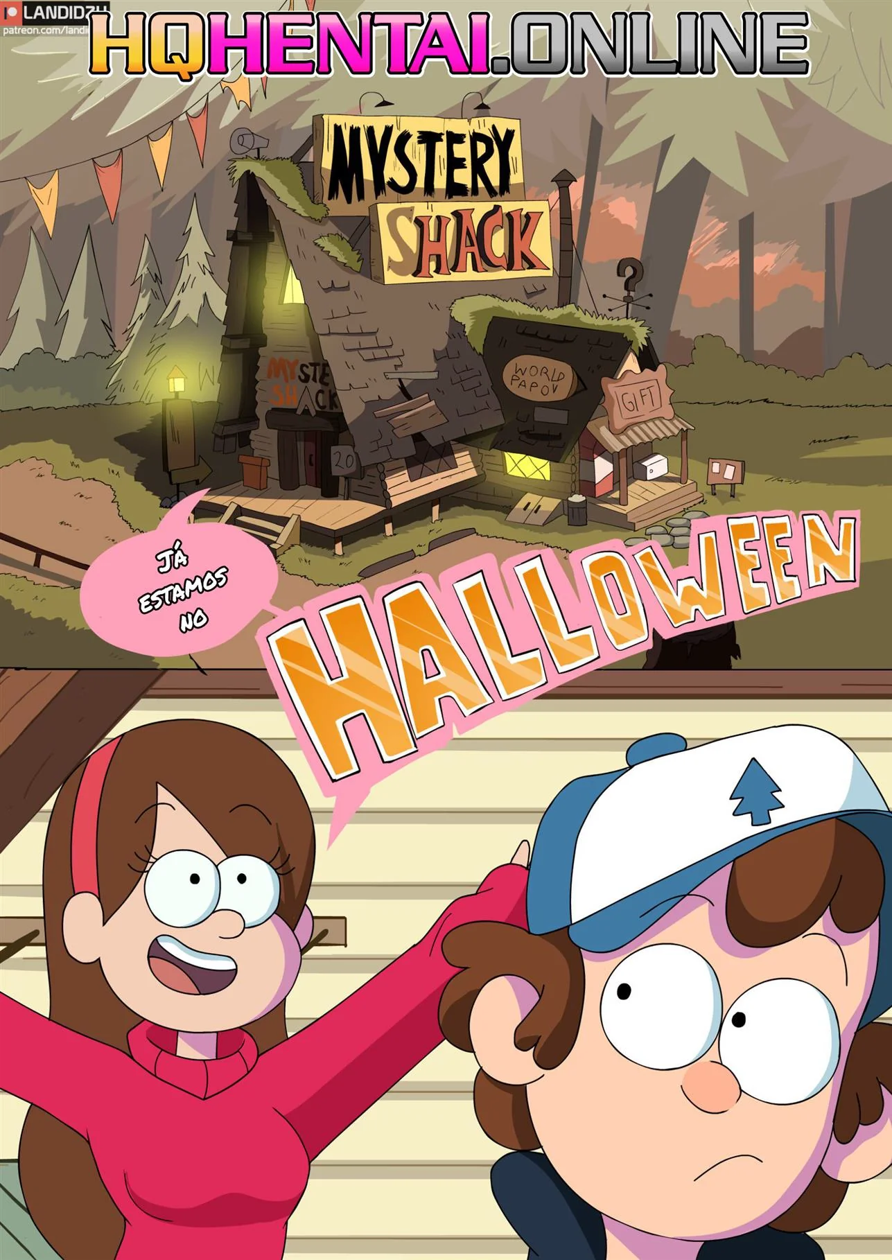 Halloween com Mabel e Dipper: A Fantasia que Excitou a Rola do Dipper! Em HQ Brasileiro