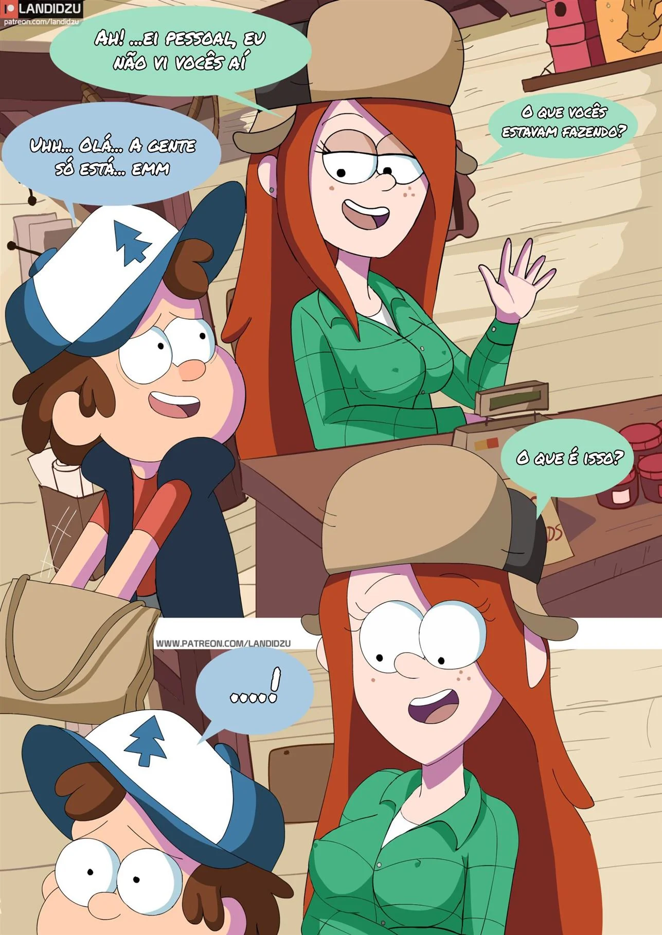 Halloween com Mabel e Dipper: A Fantasia que Excitou a Rola do Dipper! Em HQ Brasileiro