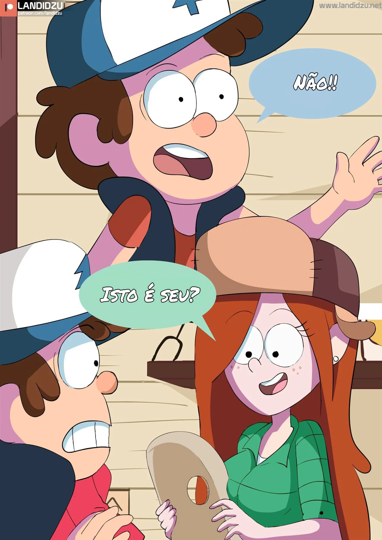 Halloween com Mabel e Dipper: A Fantasia que Excitou a Rola do Dipper! Em HQ Brasileiro