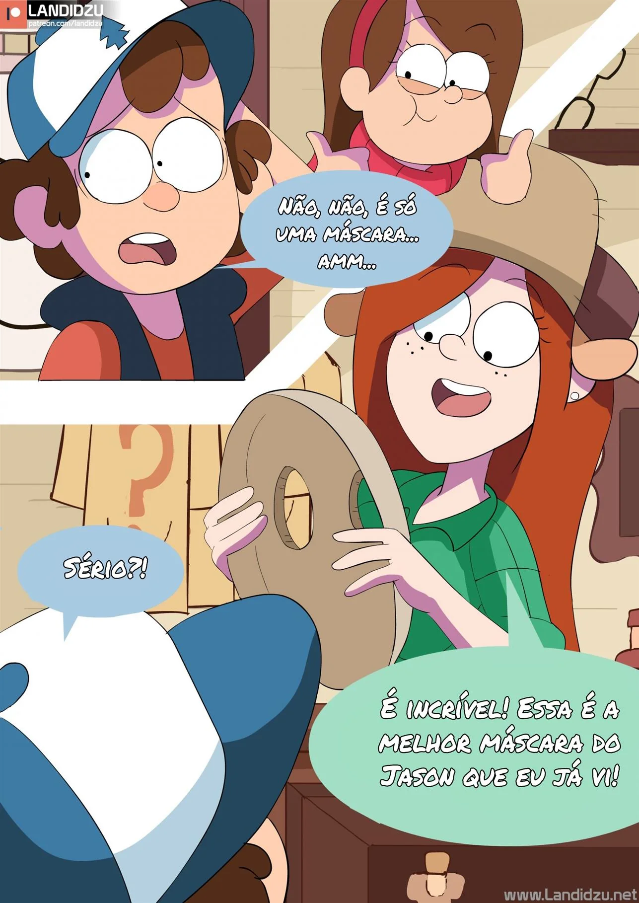 Halloween com Mabel e Dipper: A Fantasia que Excitou a Rola do Dipper! Em HQ Brasileiro