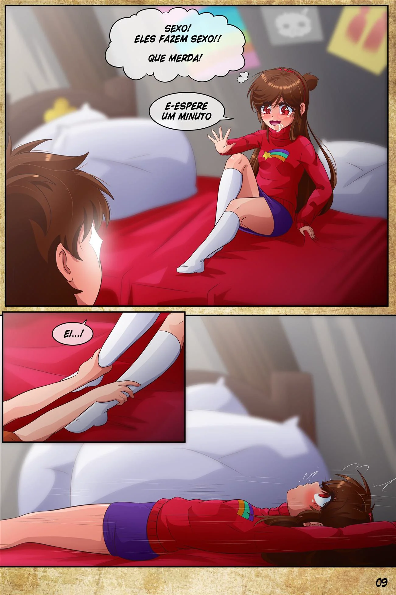 Incesto e Maldade: Mabel e Dipper em Gravity Fake Hentai HQ Brasileiro