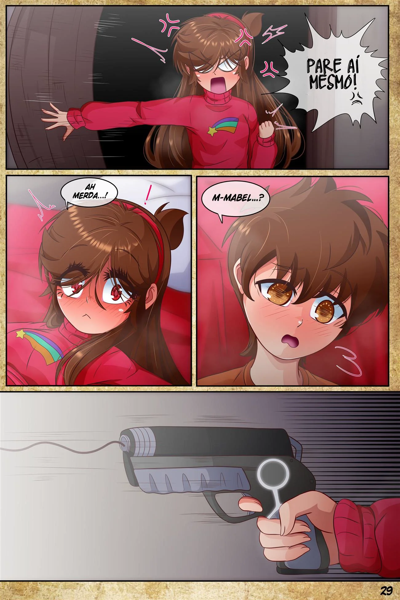 Incesto e Maldade: Mabel e Dipper em Gravity Fake Hentai HQ Brasileiro