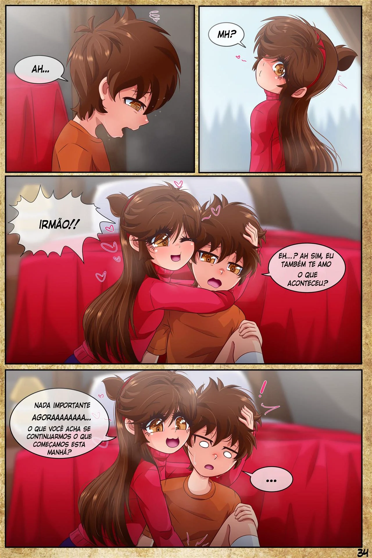 Incesto e Maldade: Mabel e Dipper em Gravity Fake Hentai HQ Brasileiro