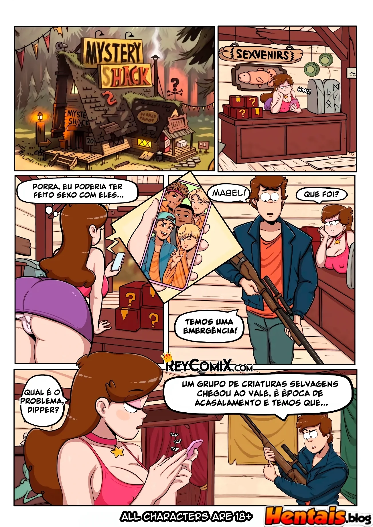 Mabel Piranha de Gravity Falls: A Putaria no Diário da Bucetuda – Em HQ Brasileiro