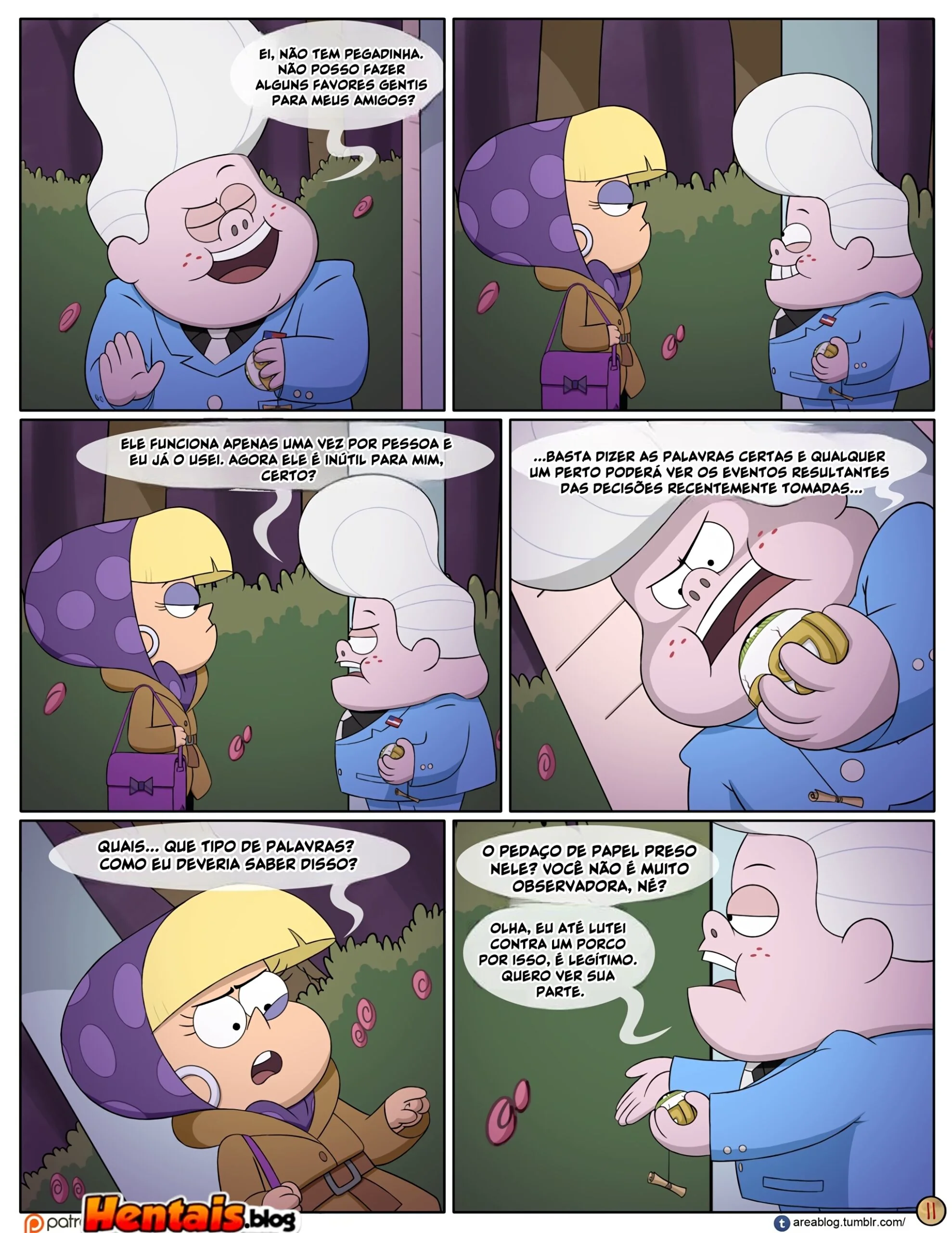 Gravity Falls HQ Porno: Próximo Verão – Mabel Ajuda os Gêmeos a Foder Pacifica em HQ Brasileiro