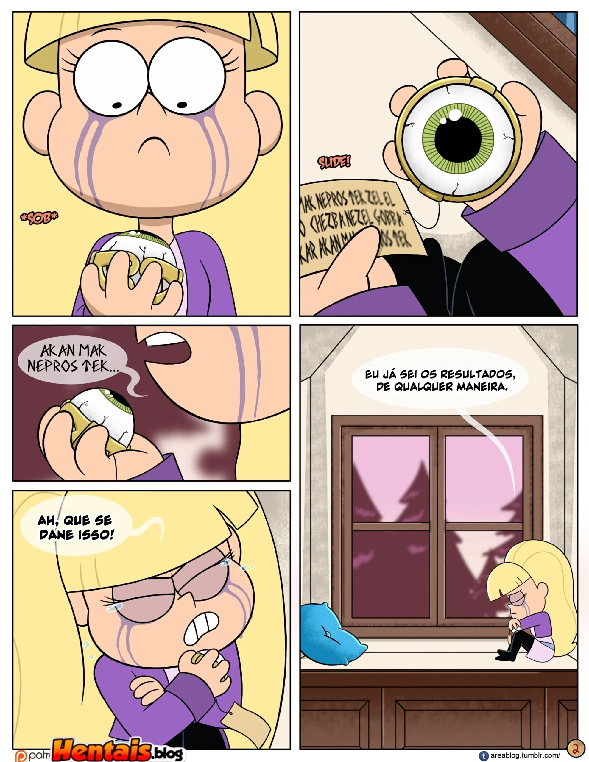 Gravity Falls HQ Porno: Próximo Verão – Mabel Ajuda os Gêmeos a Foder Pacifica em HQ Brasileiro