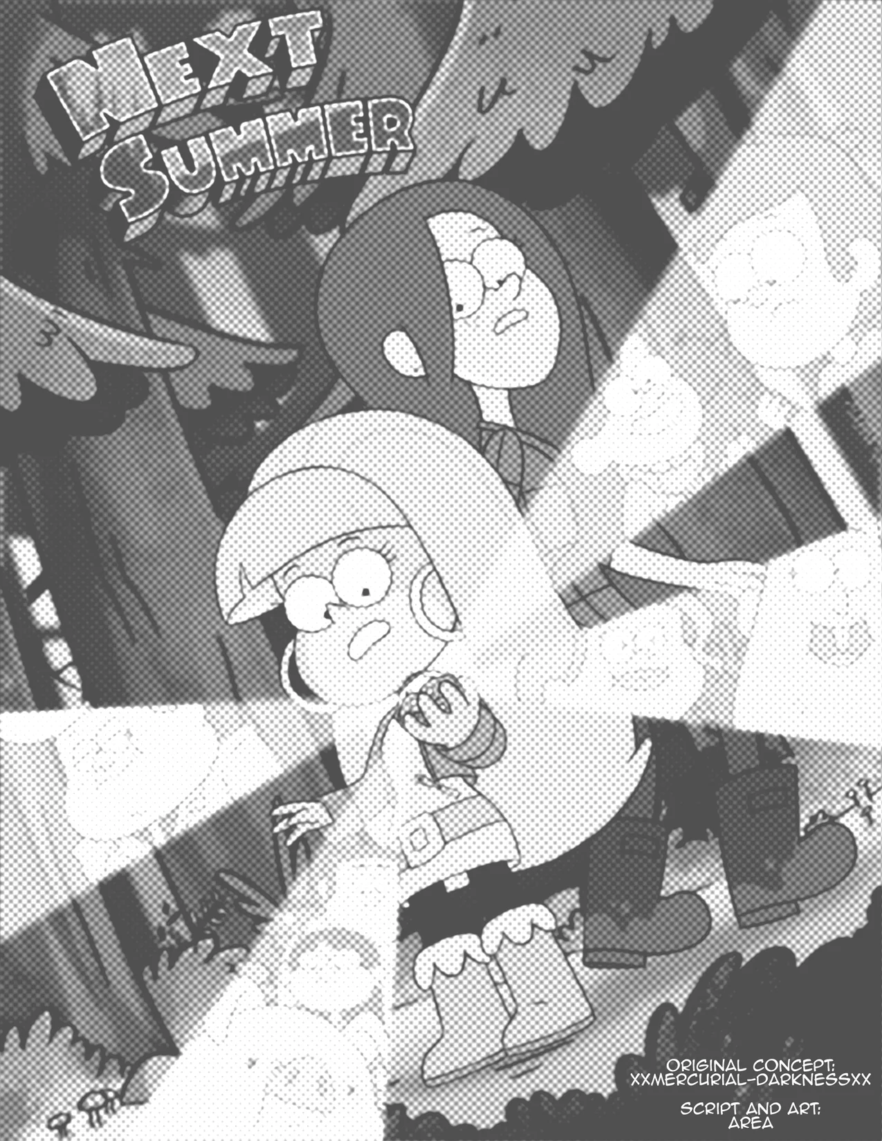 Gravity Falls HQ Porno: Próximo Verão – Mabel Ajuda os Gêmeos a Foder Pacifica em HQ Brasileiro
