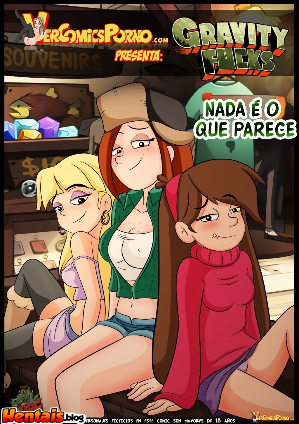 Piranha dando a buceta em Gravity Falls – Quadrinhos eróticos em HQ Brasileiro
