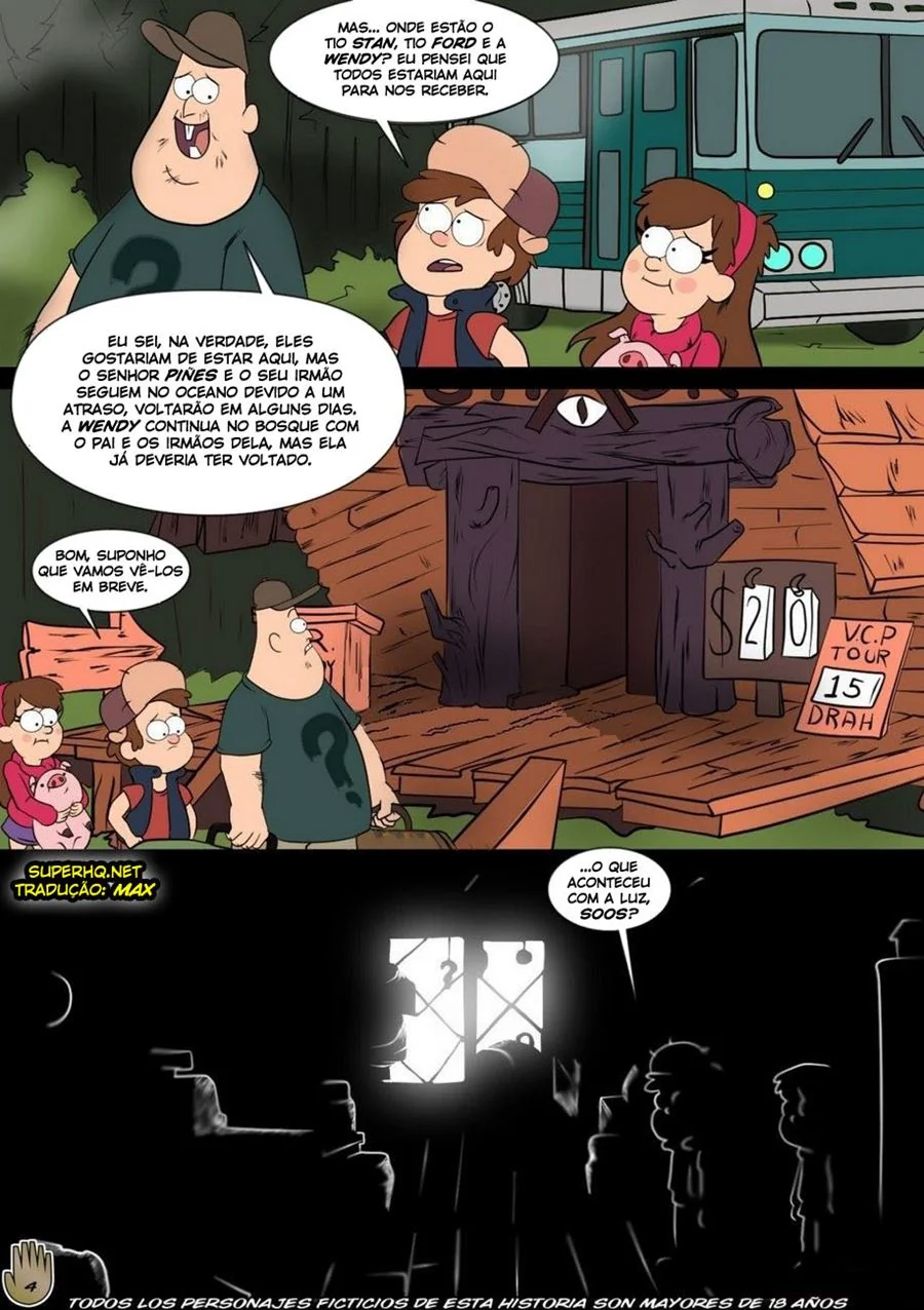 Gravity Falls – Mabel e Dipper na Orgia das Piranhas em Hentai HQ Brasileiro
