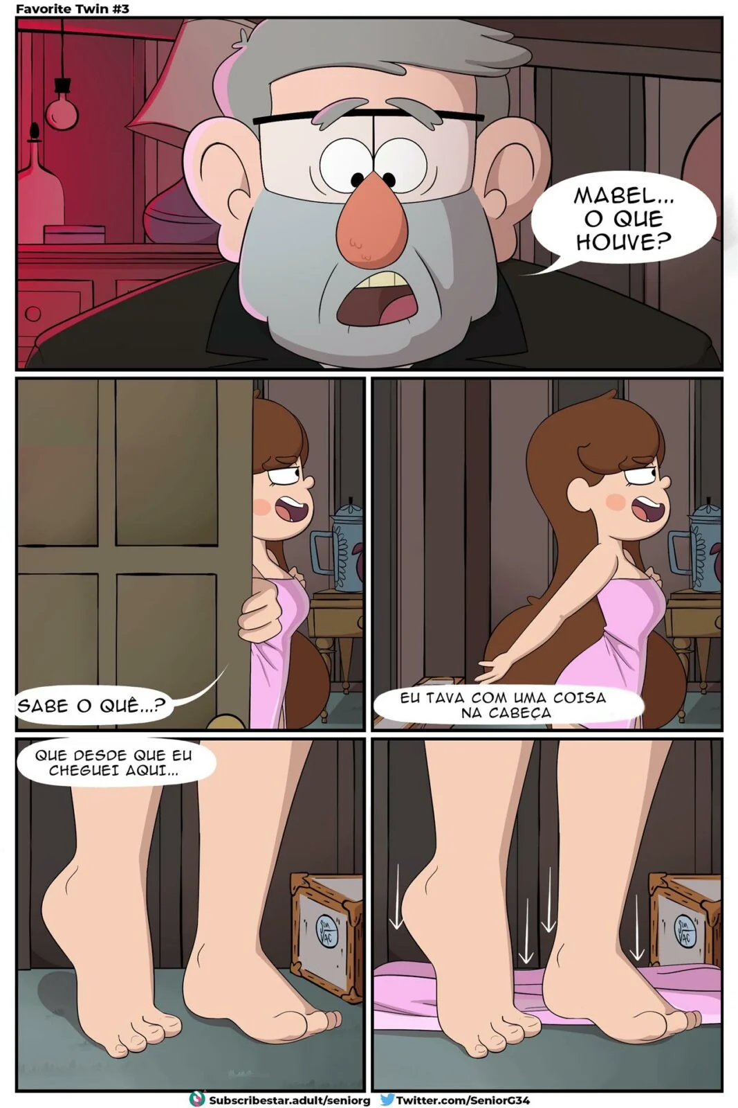 Gravity Falls Porno: Vovô Stan não resiste aos encantos da neta piranha – Em Hentai HQ Brasileiro