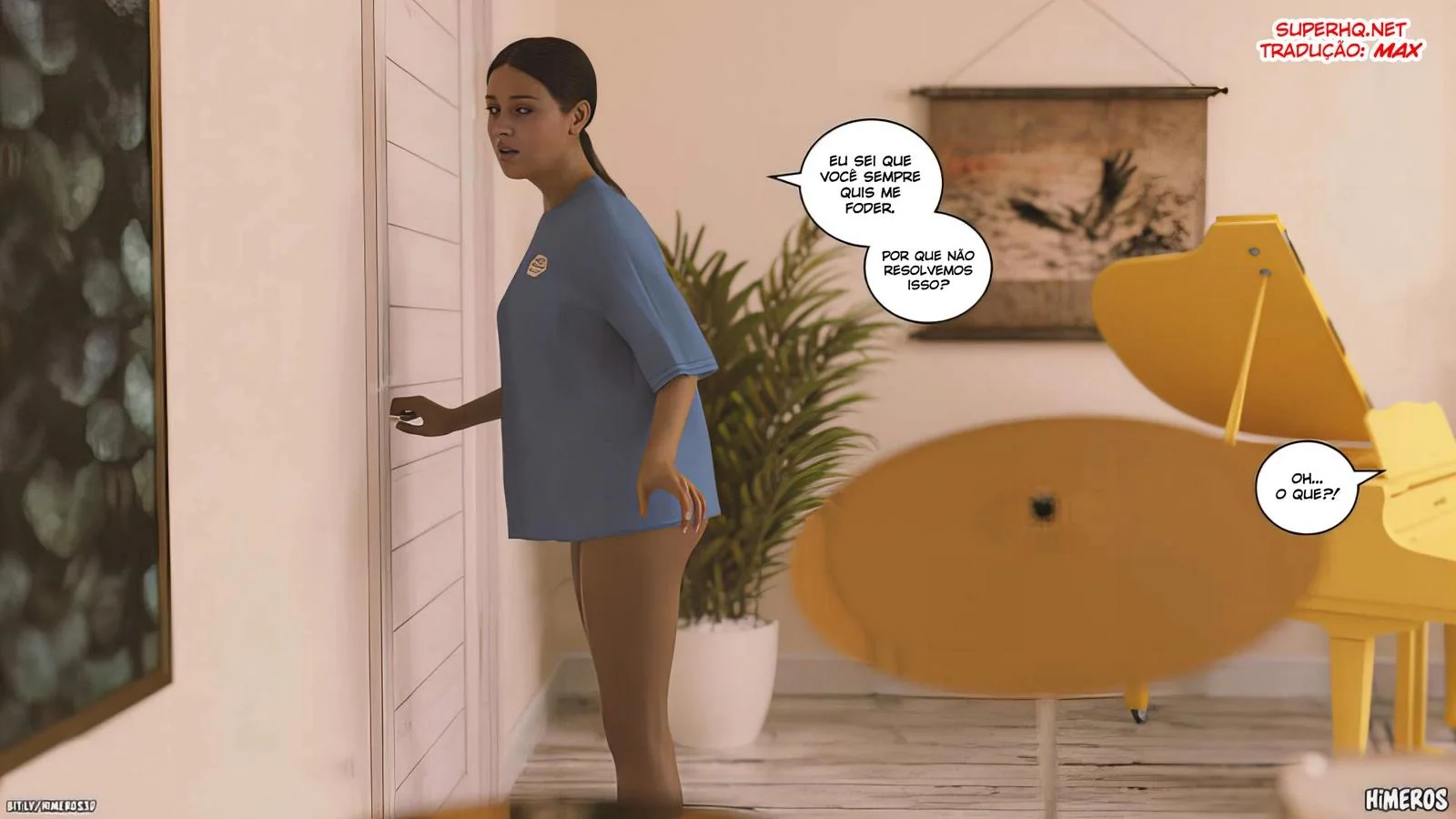 Cala a Boca e Mama, Piranha! – Flagrou o irmão usando suas calcinhas em hentai hq brasileiro