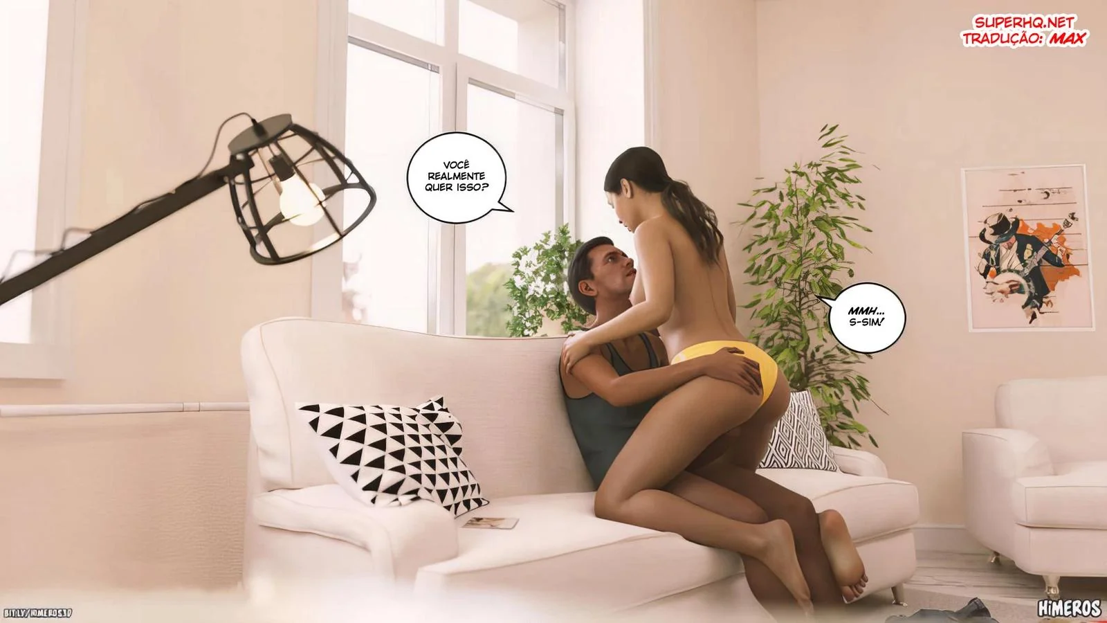 Cala a Boca e Mama, Piranha! – Flagrou o irmão usando suas calcinhas em hentai hq brasileiro