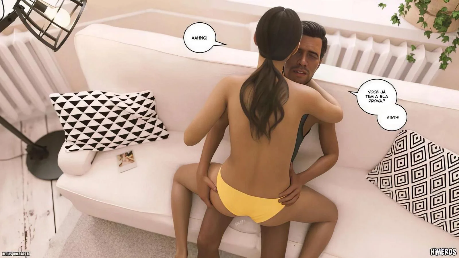 Cala a Boca e Mama, Piranha! – Flagrou o irmão usando suas calcinhas em hentai hq brasileiro
