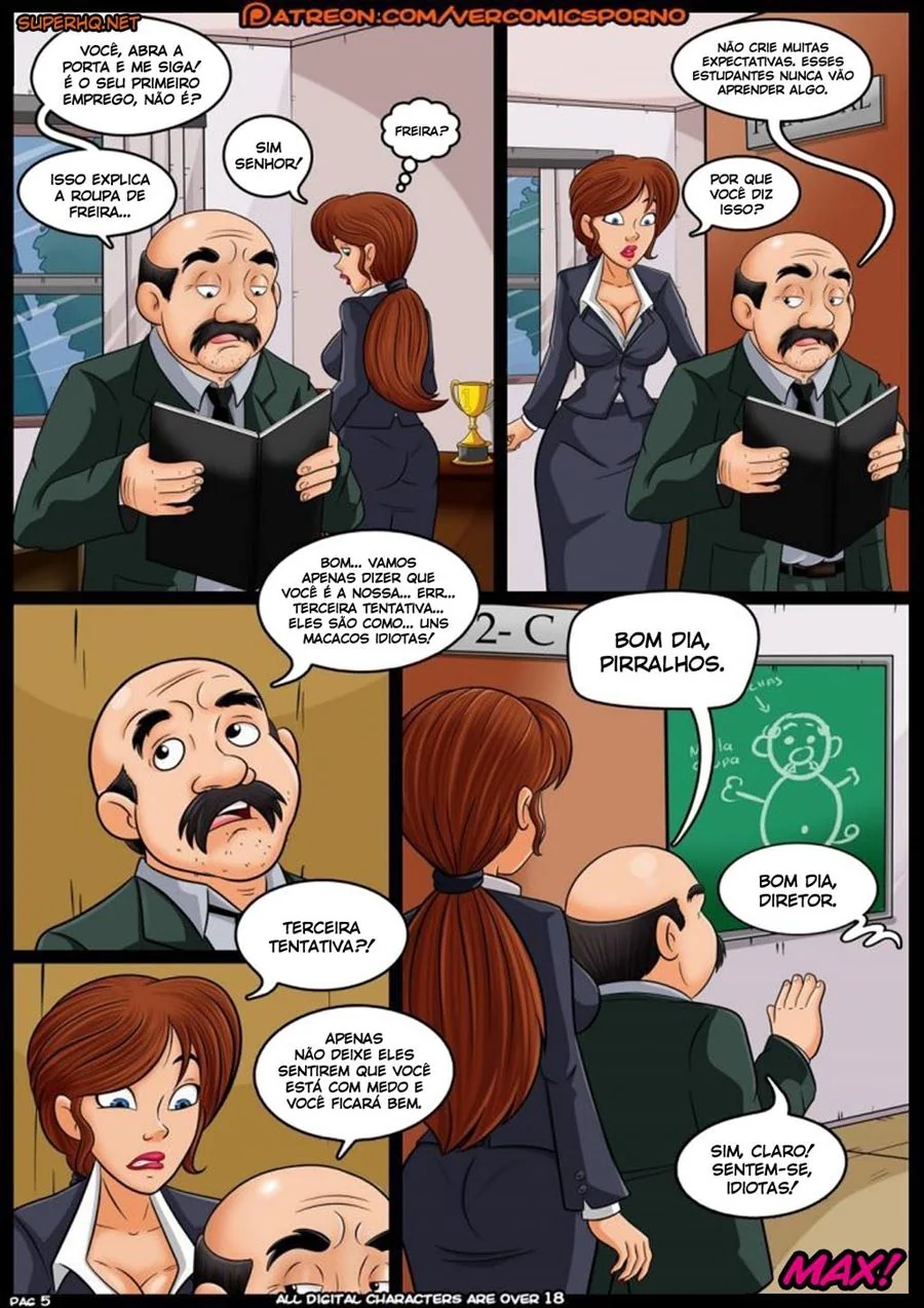 [REVISAR POST ⚠️✏️] HQ De Sexo: Valery a Professora Novinha VL.1