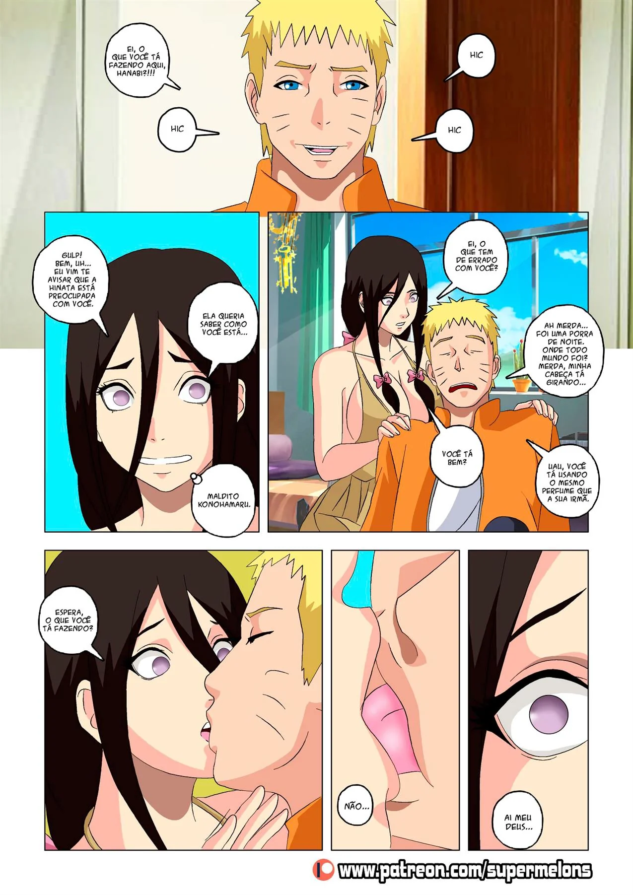 Incesto Proibido: Hanabi quer a buceta peituda do Naruto para ela no Hentai Brasileiro