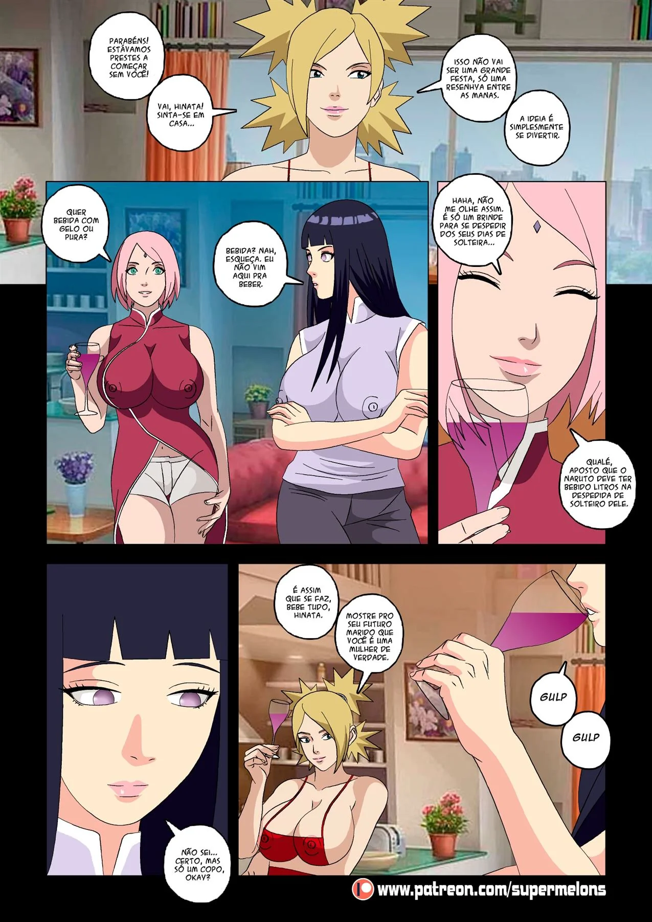 Incesto Proibido: Hanabi quer a buceta peituda do Naruto para ela no Hentai Brasileiro