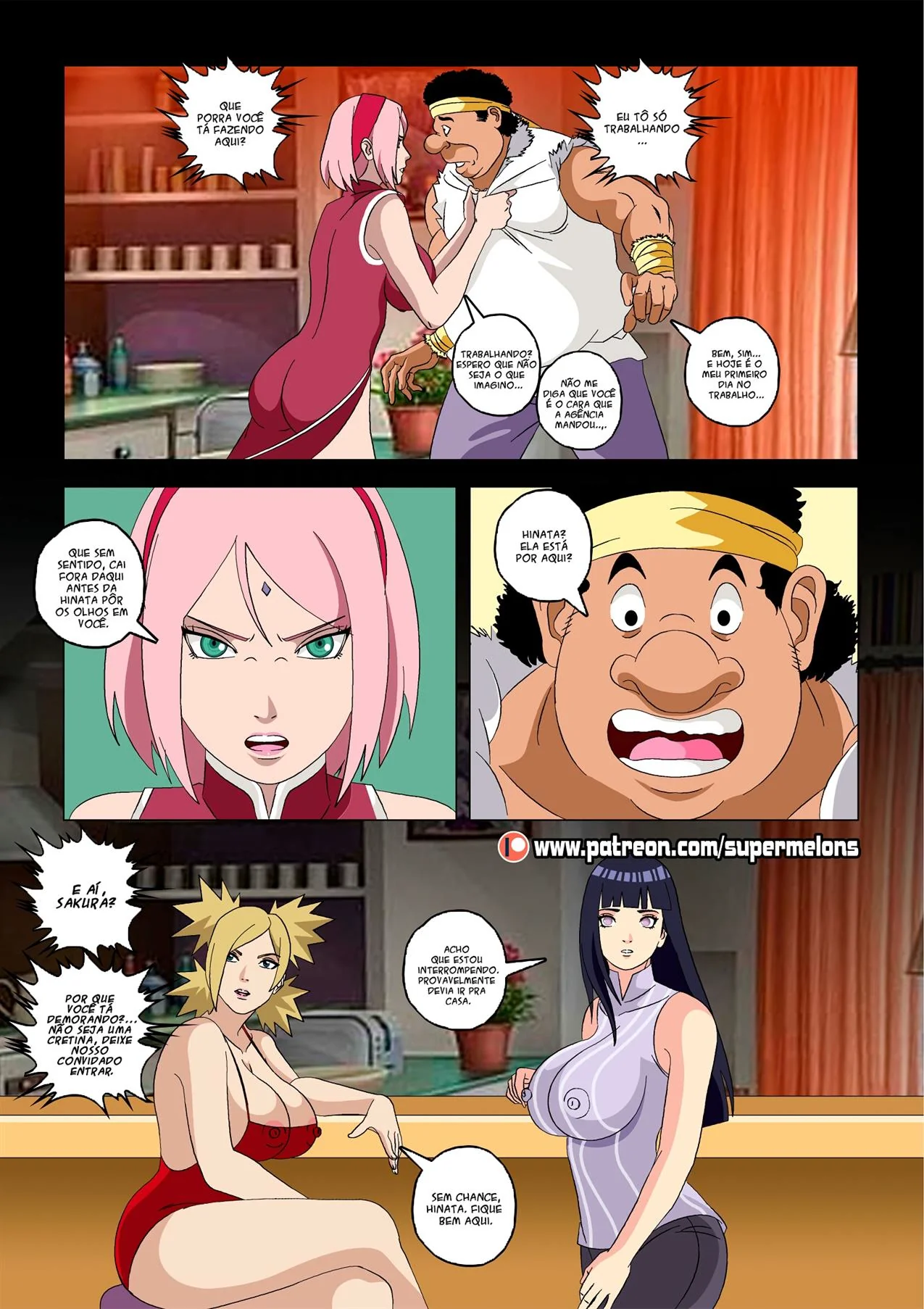 Incesto Proibido: Hanabi quer a buceta peituda do Naruto para ela no Hentai Brasileiro
